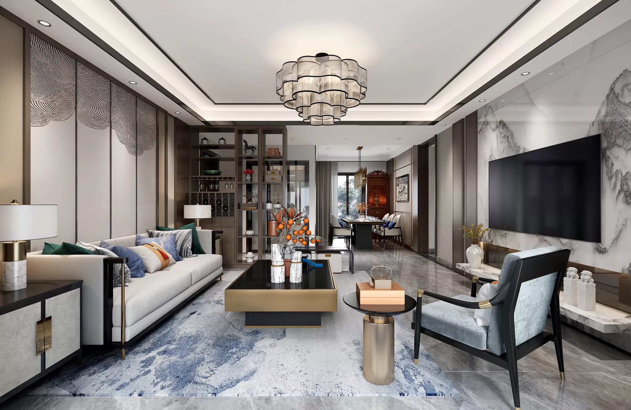 LIVING ROOM - CHINESE STYLE - 1517