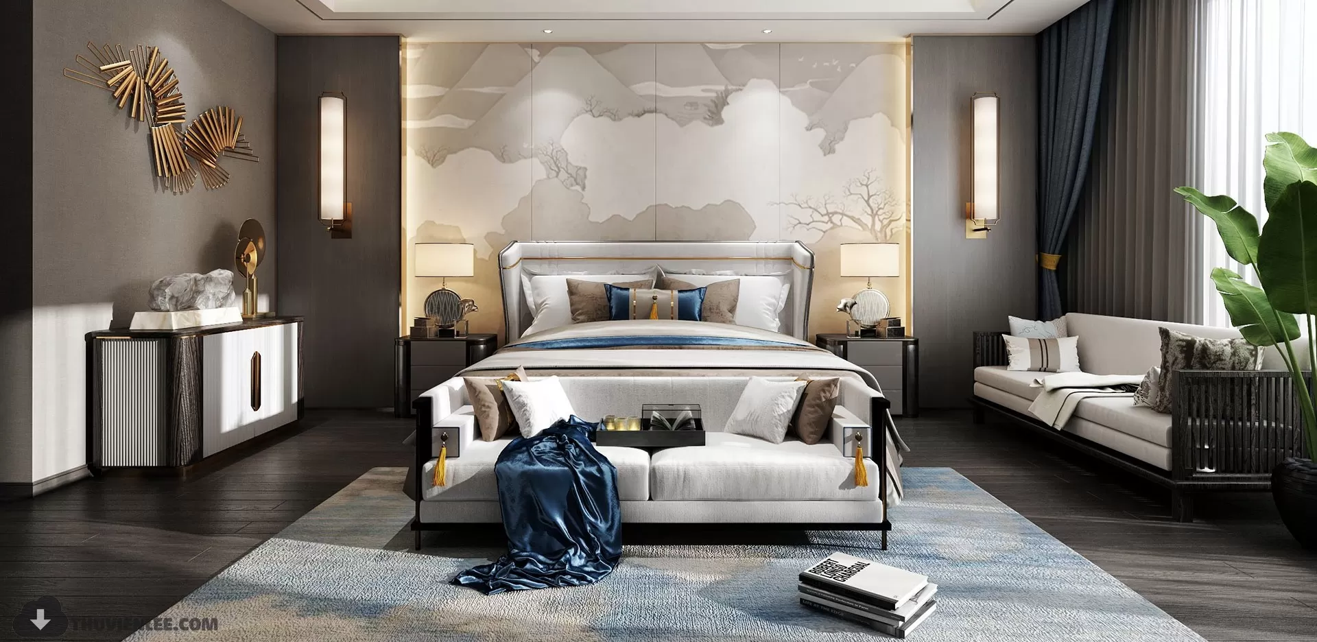 LIVING ROOM - CHINESE STYLE - 3D MODELS