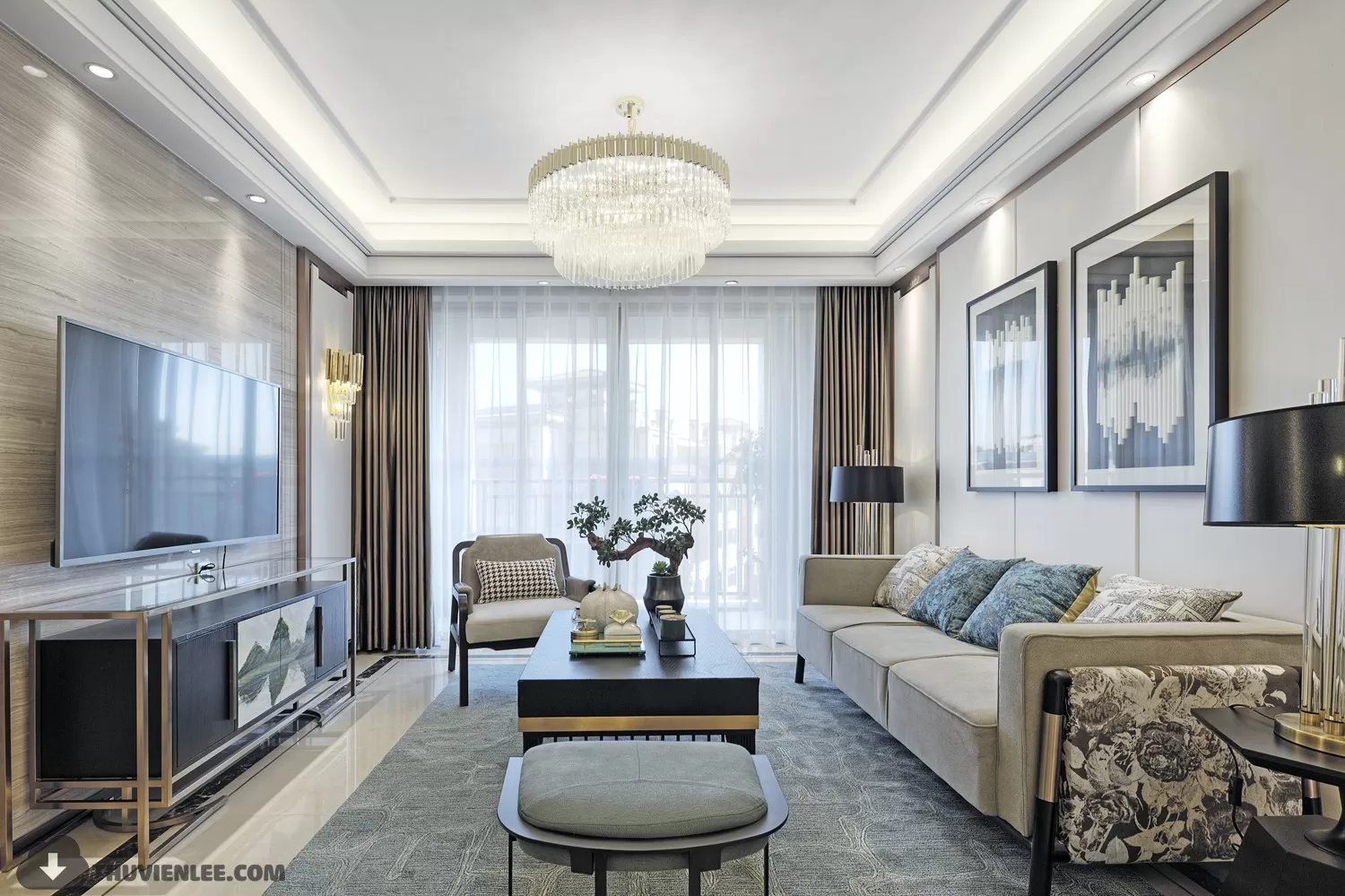 LIVING ROOM - CHINESE STYLE - 3D MODELS