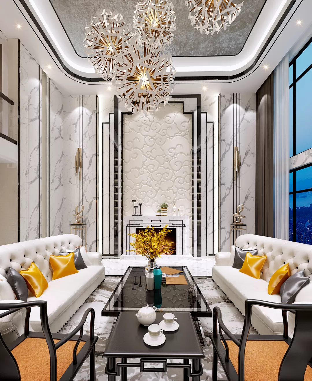 LIVING ROOM - EUROPEAN STYLE - 1861