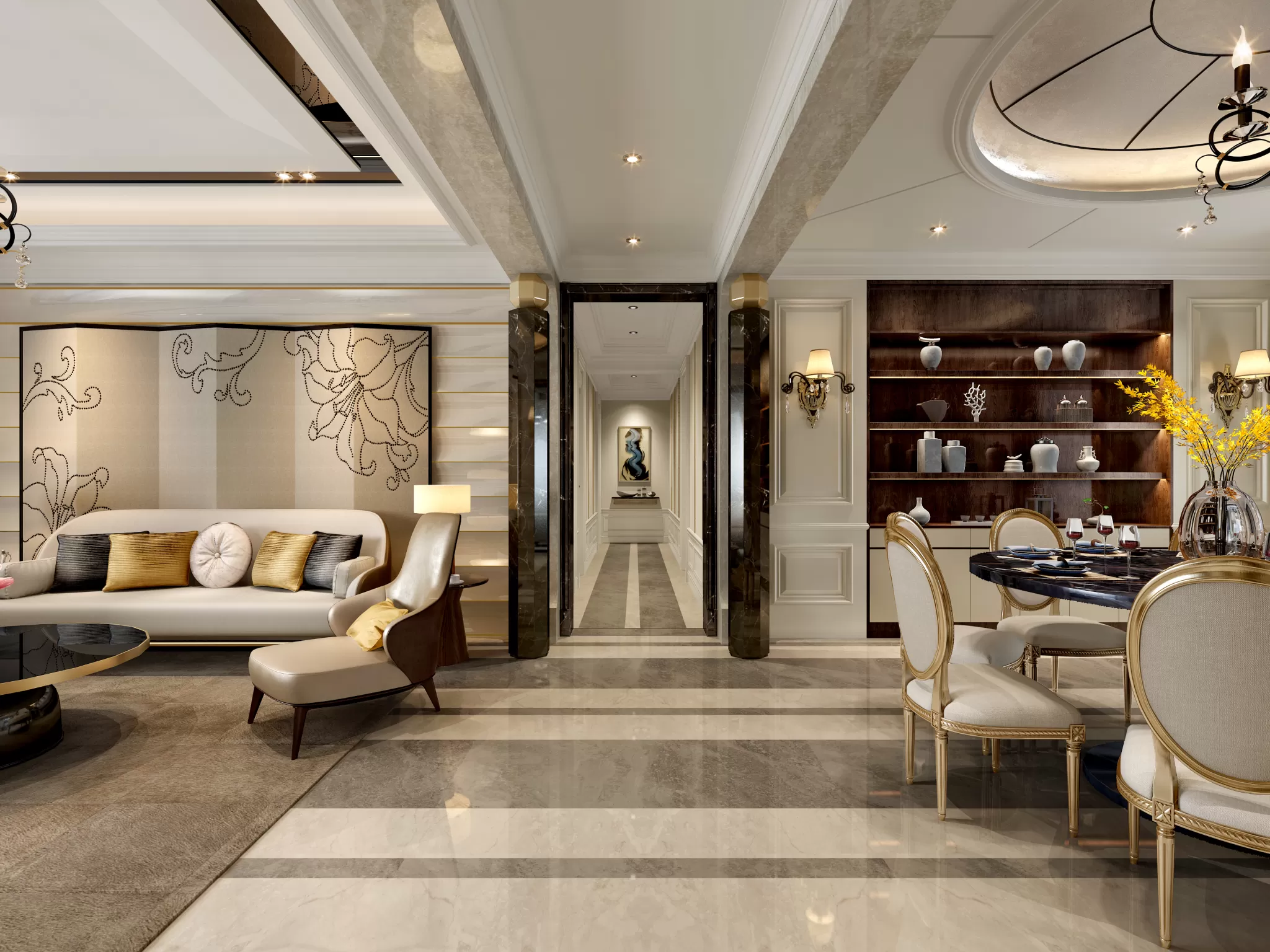 LIVING ROOM - EUROPEAN STYLE - 1873