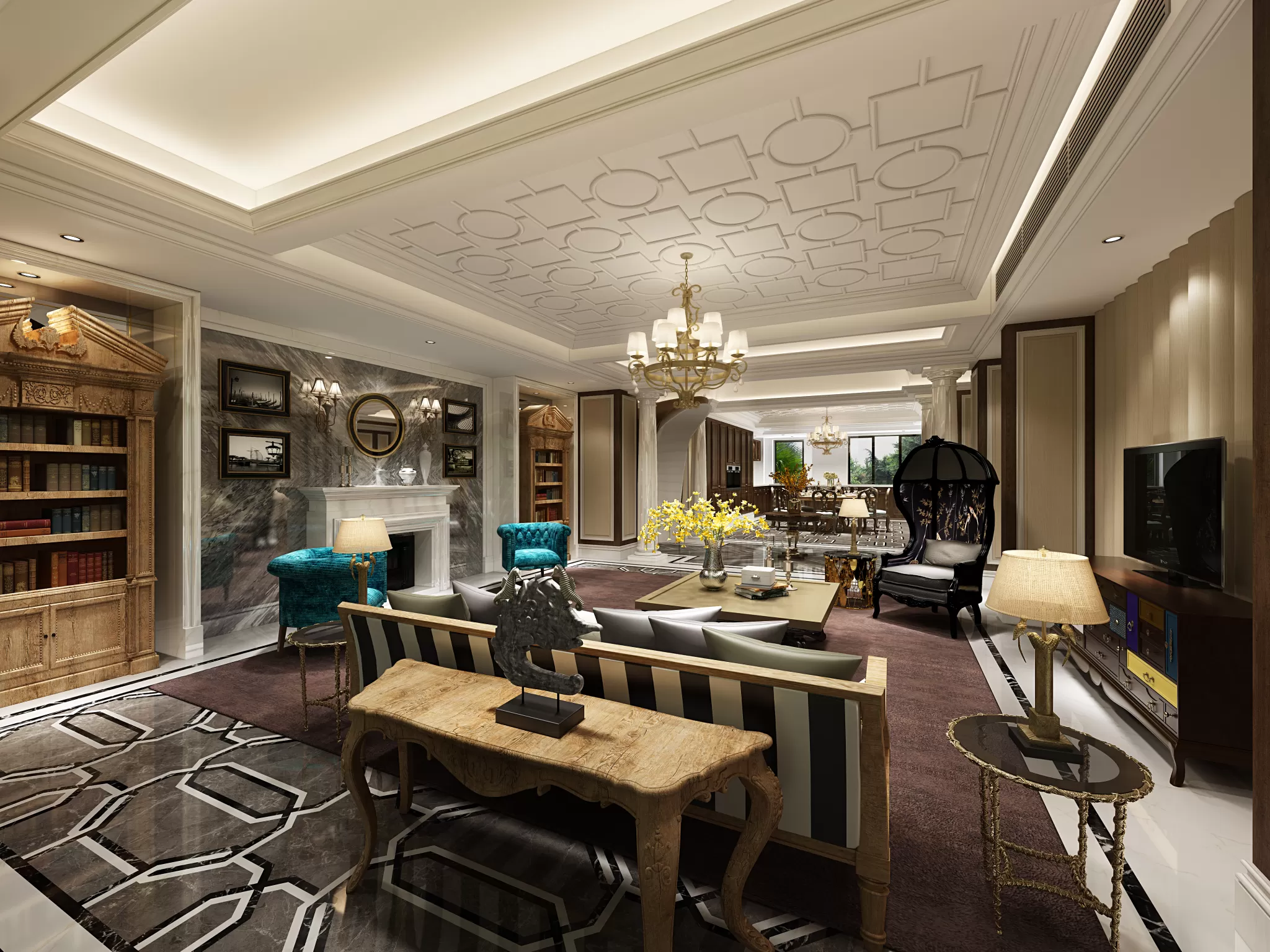 LIVING ROOM - EUROPEAN STYLE - 1881