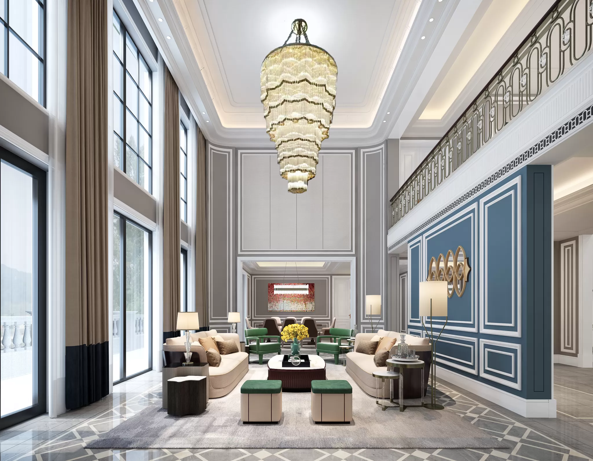 LIVING ROOM - EUROPEAN STYLE - 1884