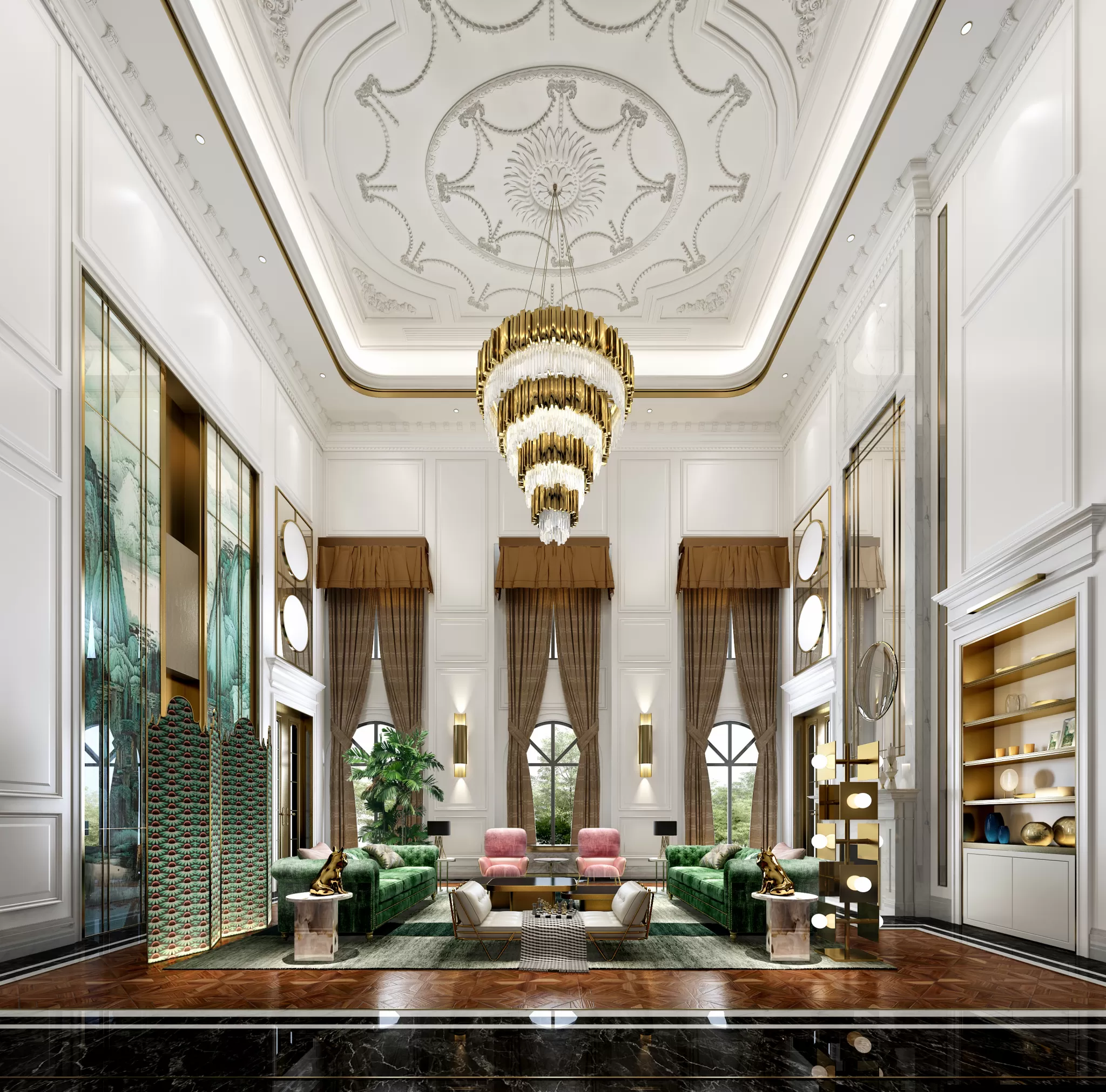 LIVING ROOM - EUROPEAN STYLE - 1900