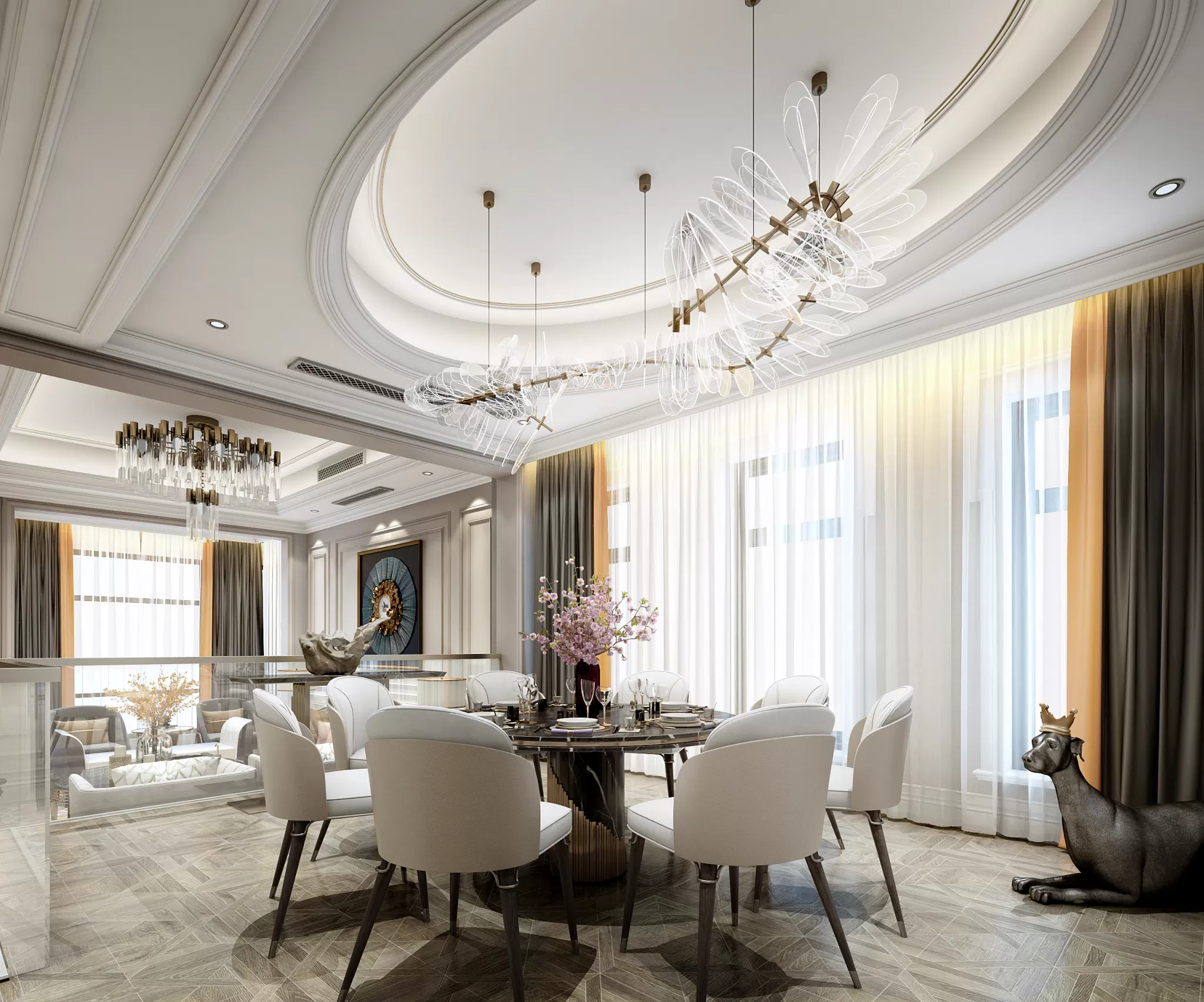 LIVING ROOM - EUROPEAN STYLE - 1910