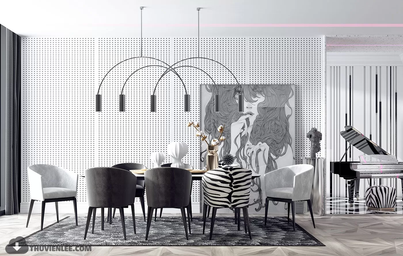 LIVING ROOM - EUROPEAN STYLE - 3D MODELS