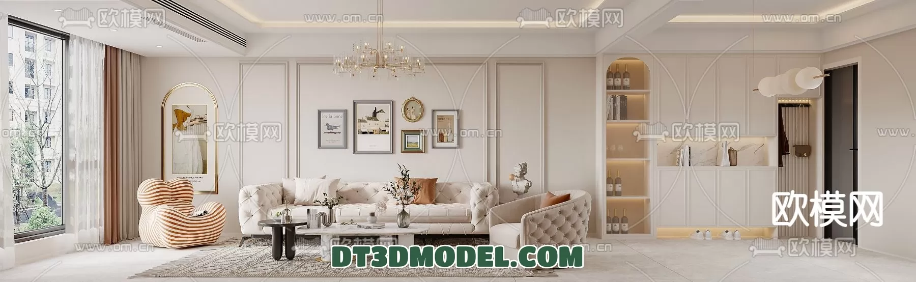 LIVING ROOM - EUROPEAN STYLE - 6203