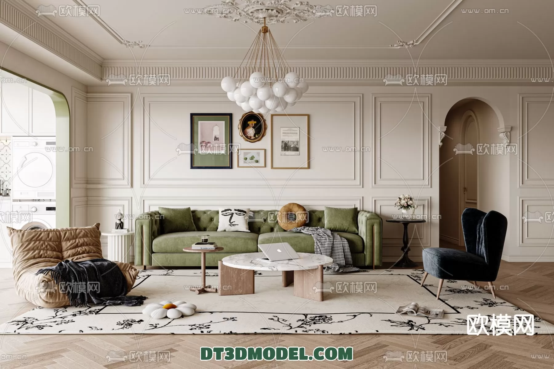 LIVING ROOM - EUROPEAN STYLE - 6206