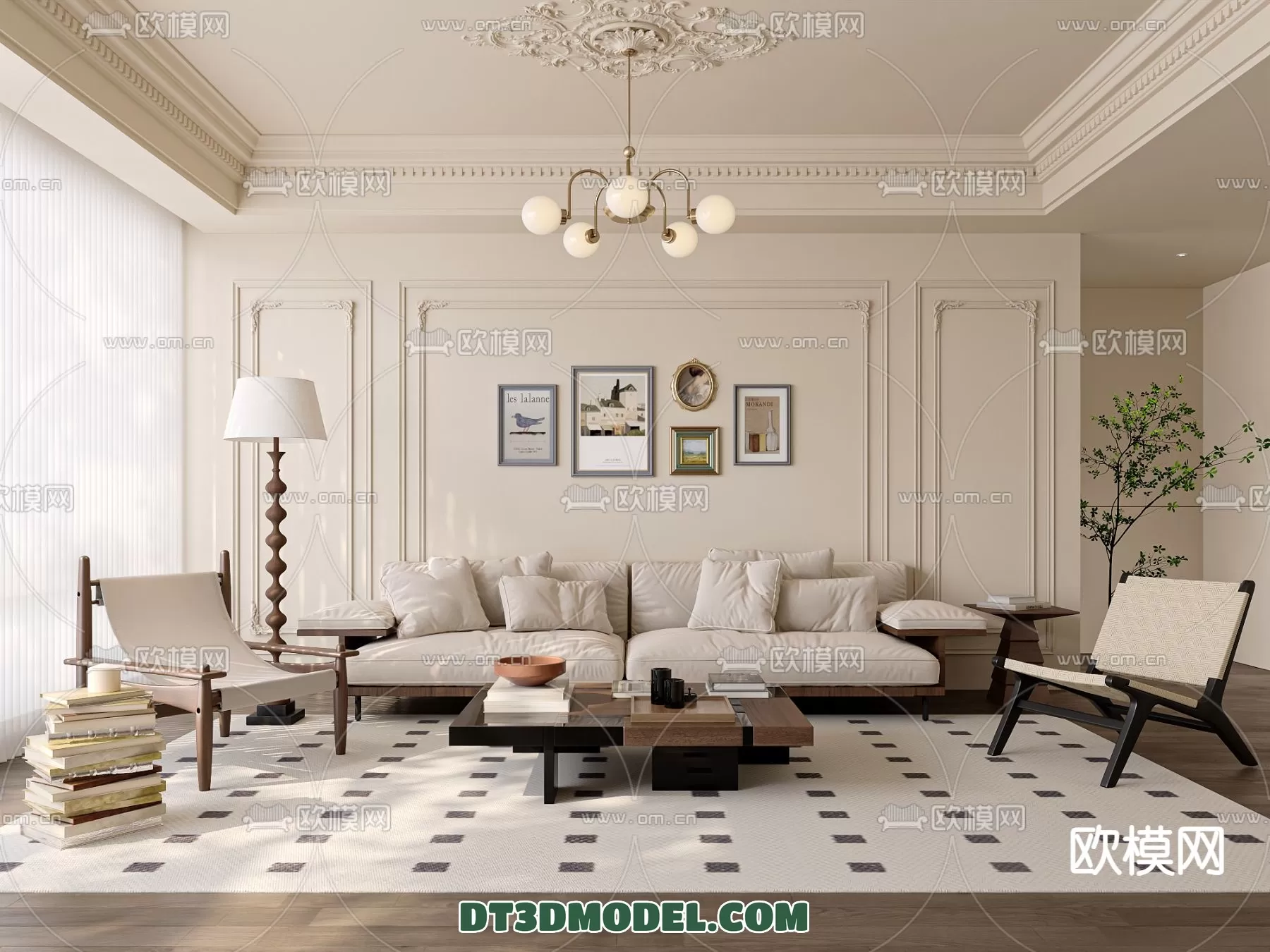 LIVING ROOM - EUROPEAN STYLE - 6208