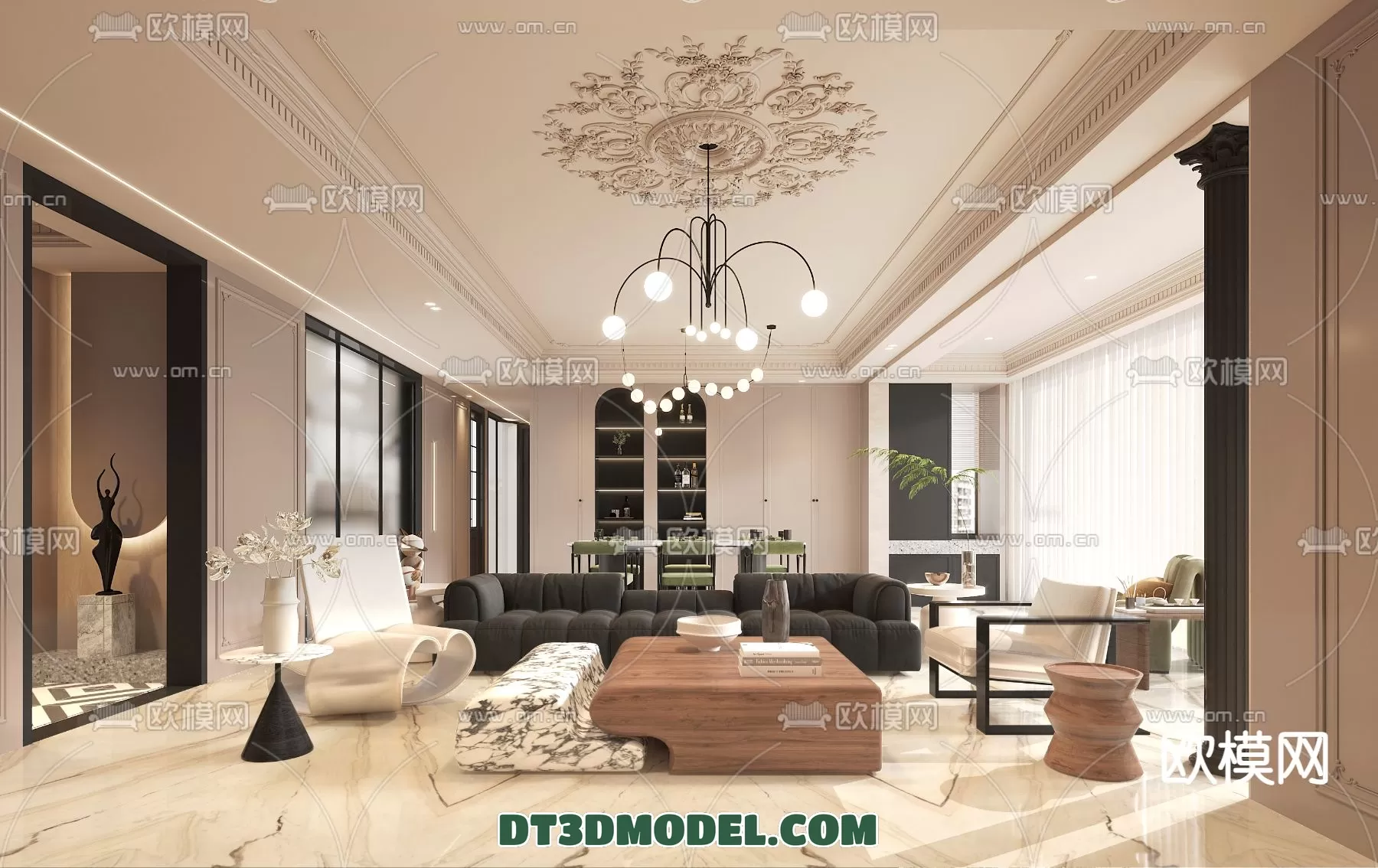 LIVING ROOM - EUROPEAN STYLE - 6221