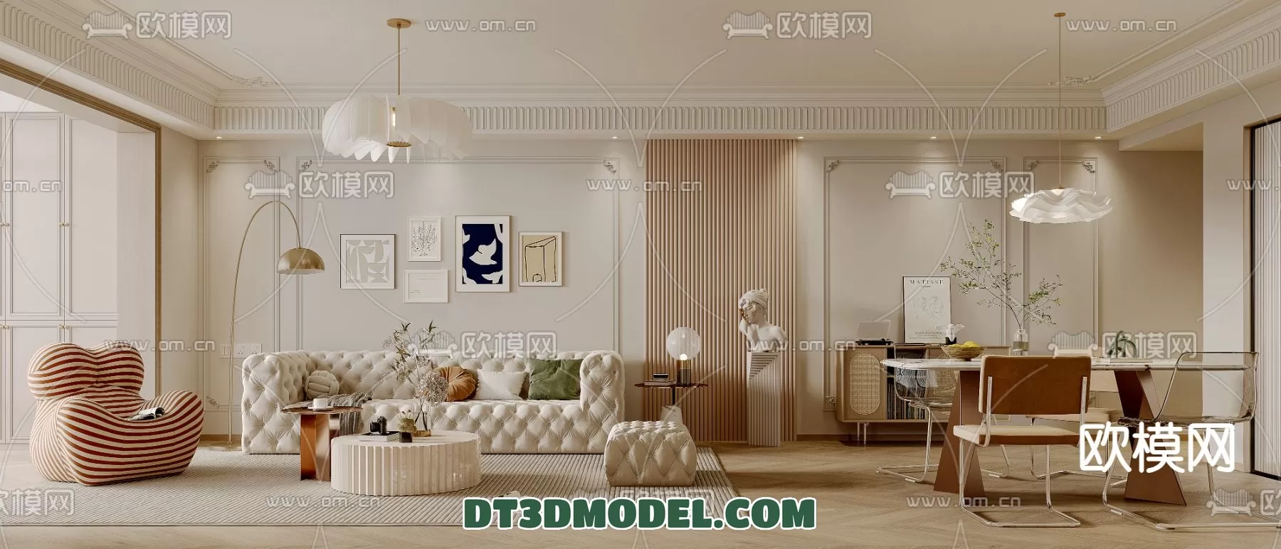 LIVING ROOM - EUROPEAN STYLE - 6238