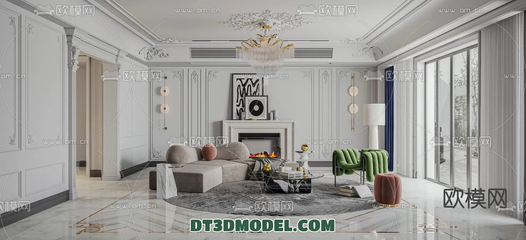 LIVING ROOM - EUROPEAN STYLE - 6243