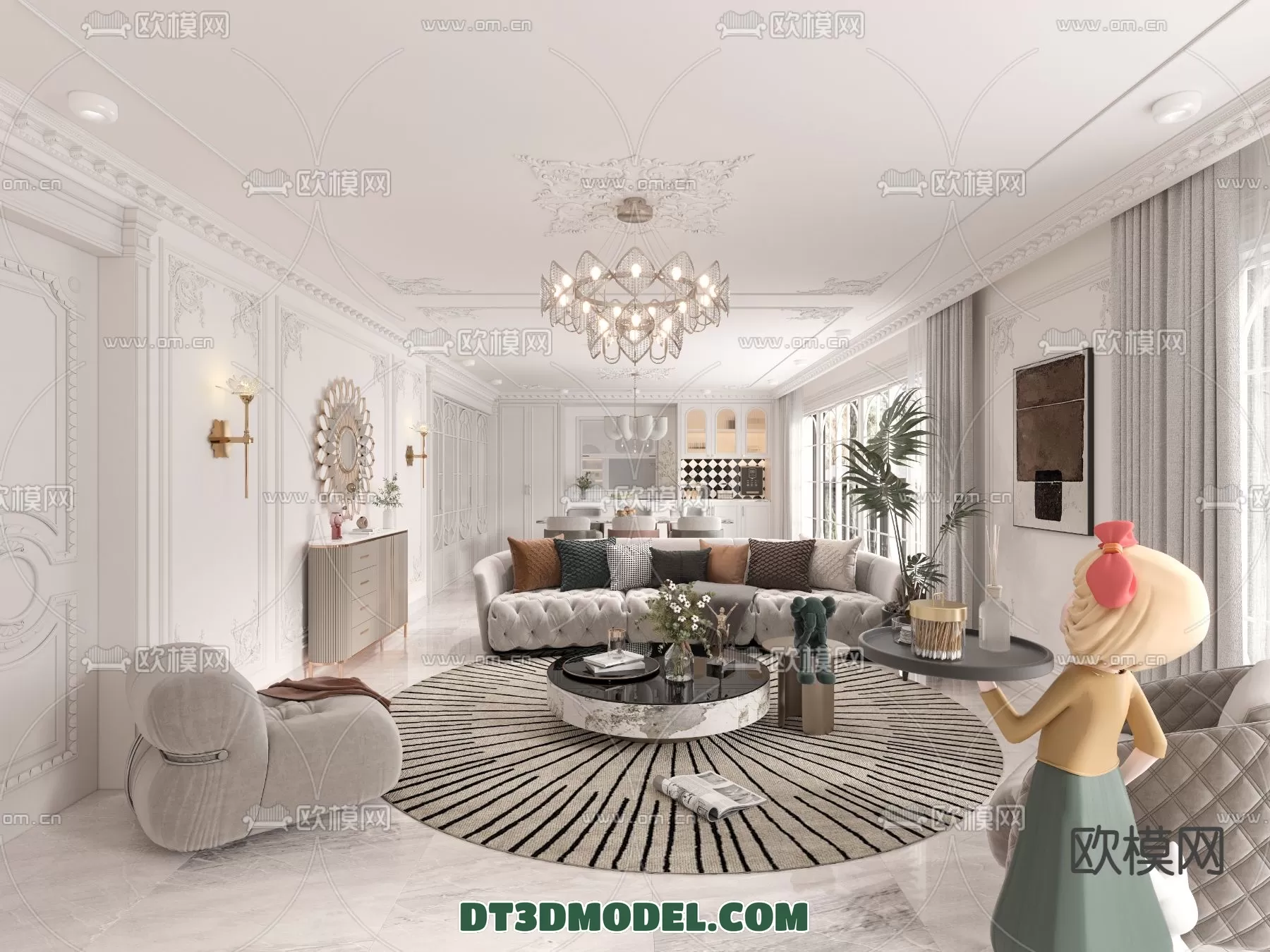 LIVING ROOM - EUROPEAN STYLE - 6255