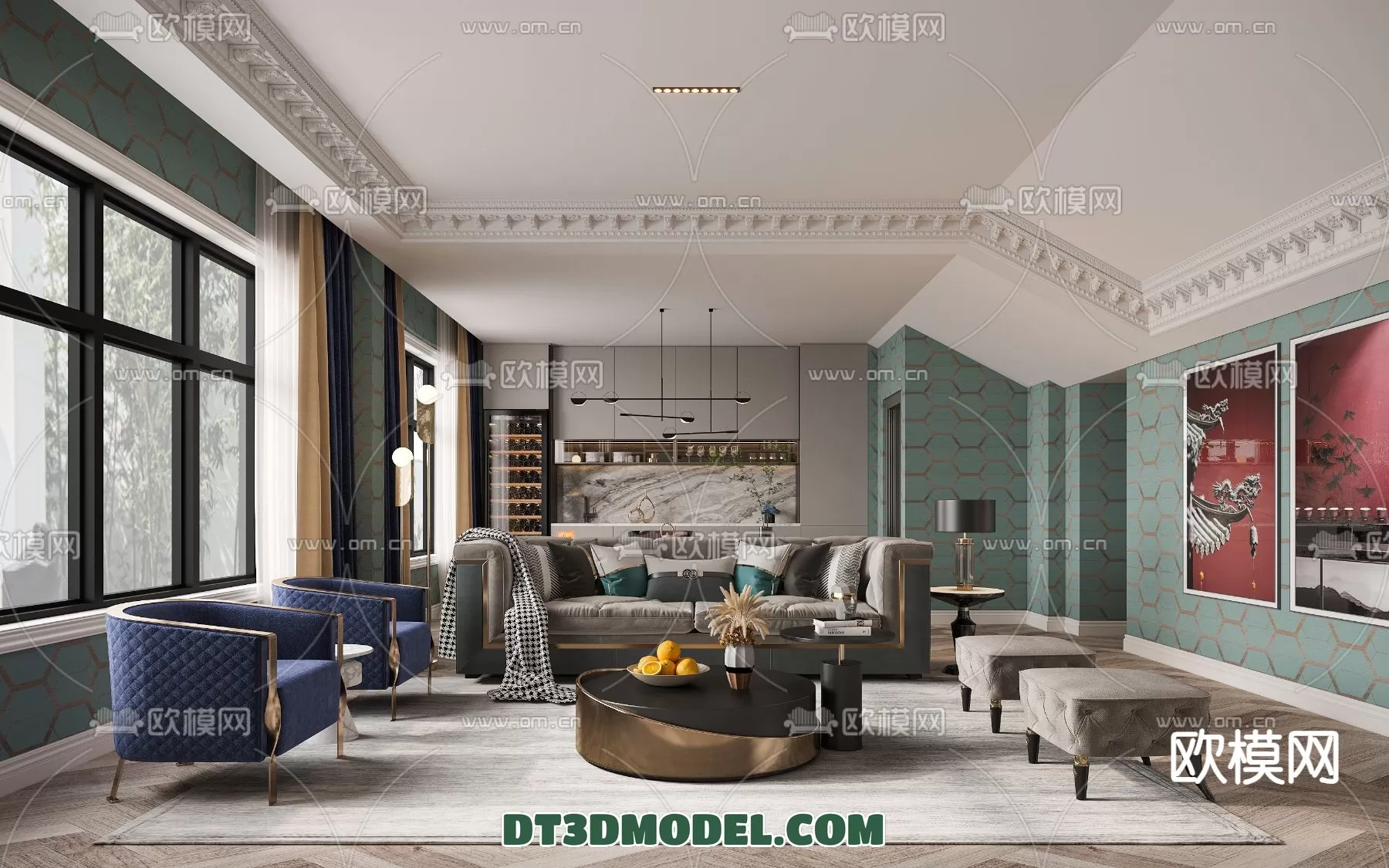 LIVING ROOM - EUROPEAN STYLE - 6258