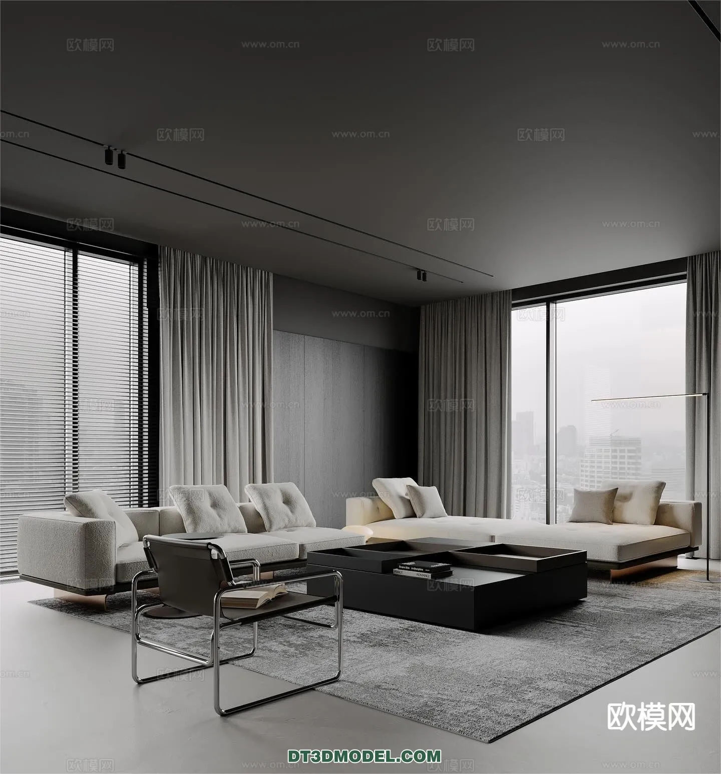 Living Room - Italian Style - Interior 3D Scene - 020