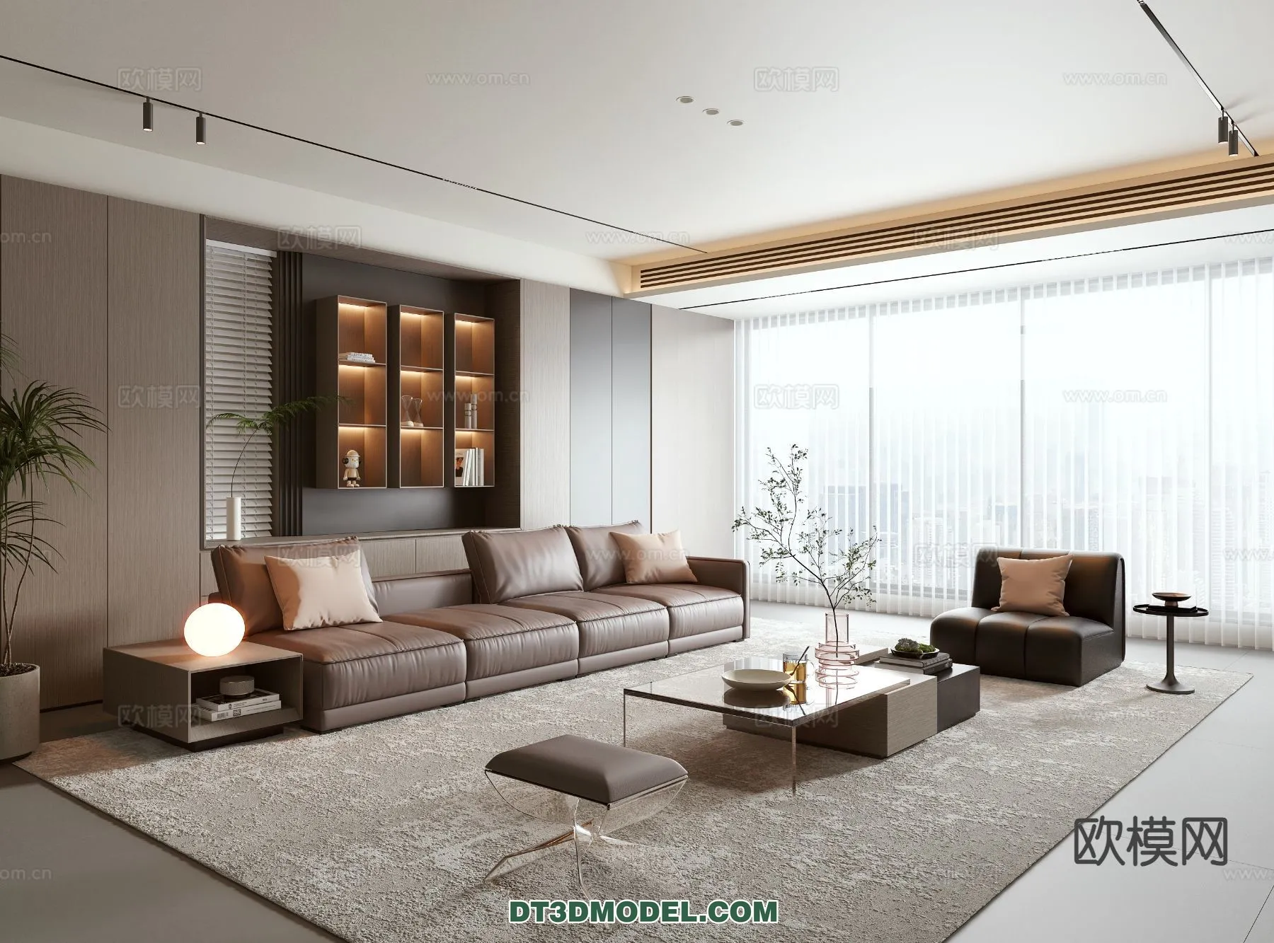 Living Room - Italian Style - Interior 3D Scene - 035
