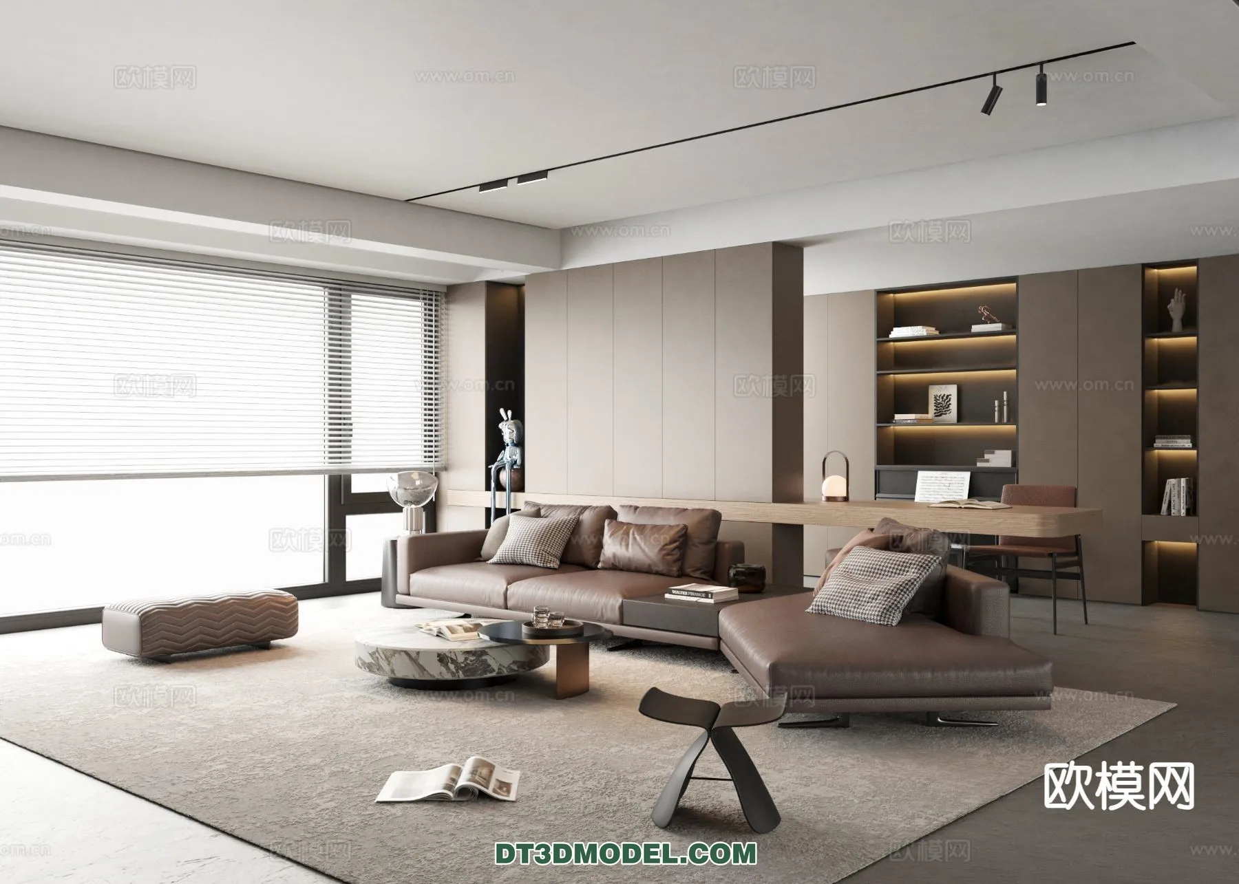 Living Room - Italian Style - Interior 3D Scene - 036
