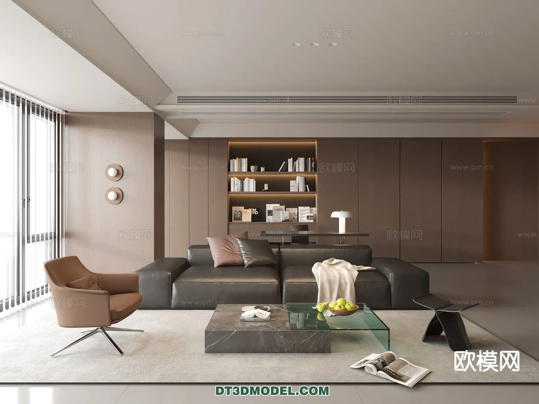 Living Room - Italian Style - Interior 3D Scene - 040