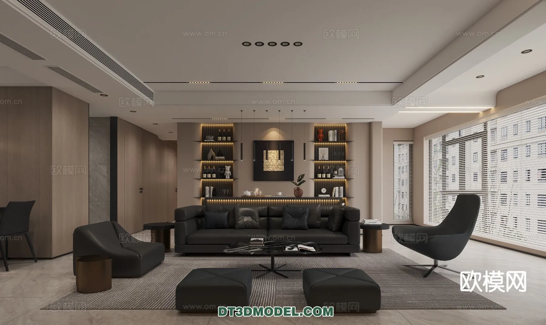 Living Room - Italian Style - Interior 3D Scene - 061