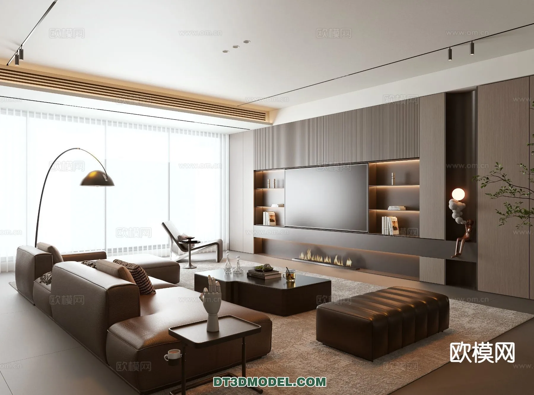 Living Room - Italian Style - Interior 3D Scene - 062