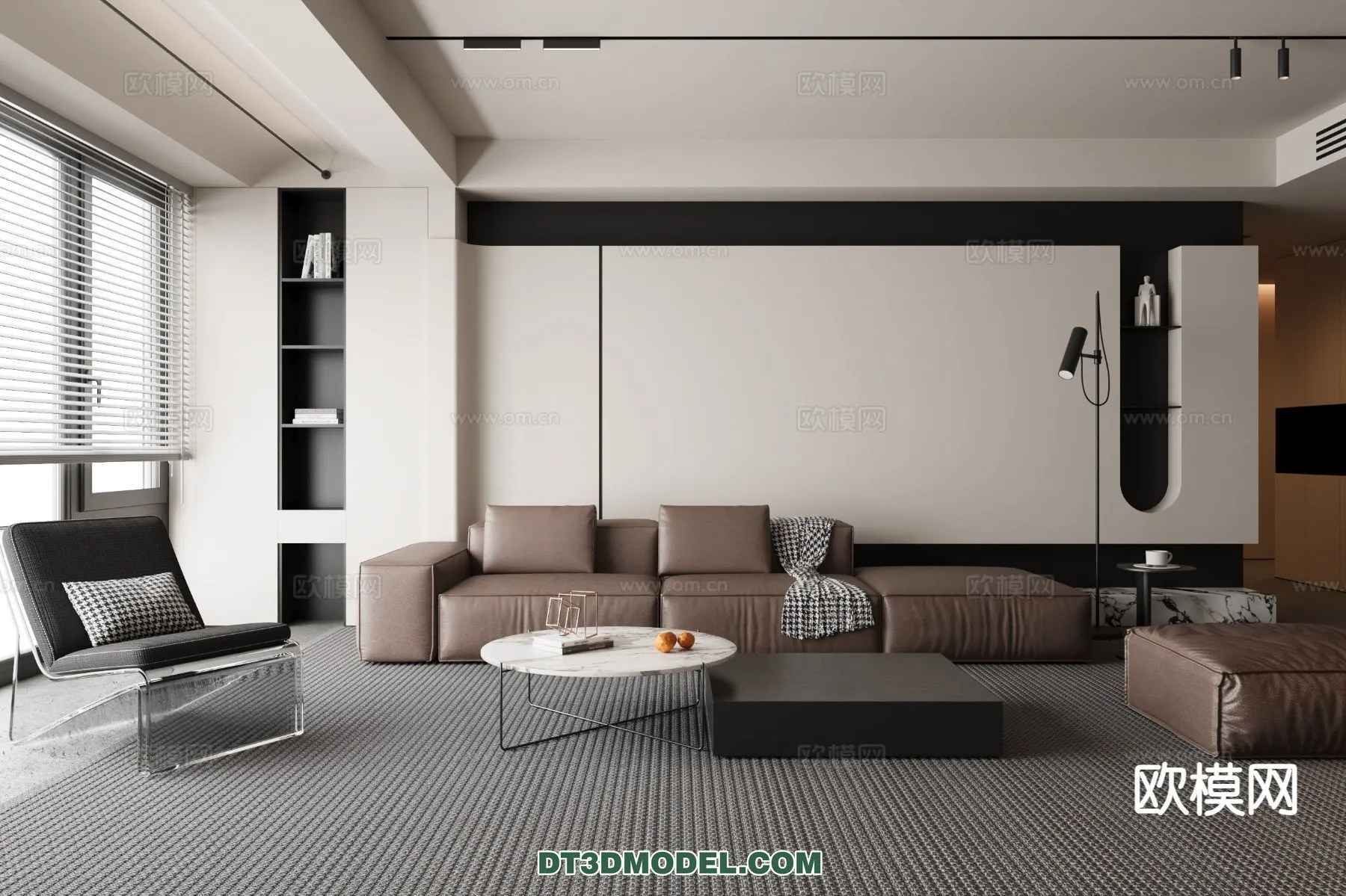 Living Room - Italian Style - Interior 3D Scene - 067