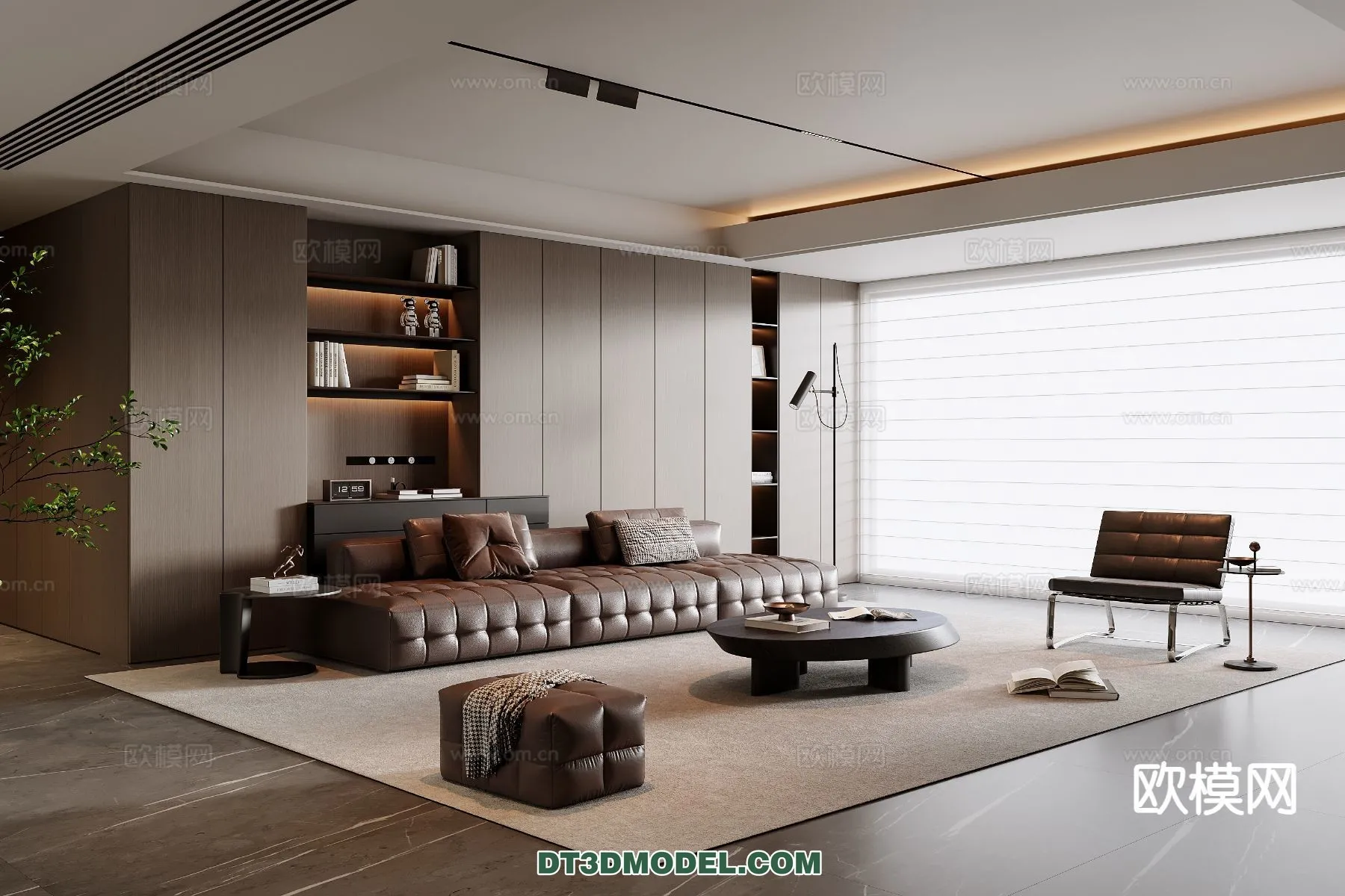 Living Room - Italian Style - Interior 3D Scene - 072