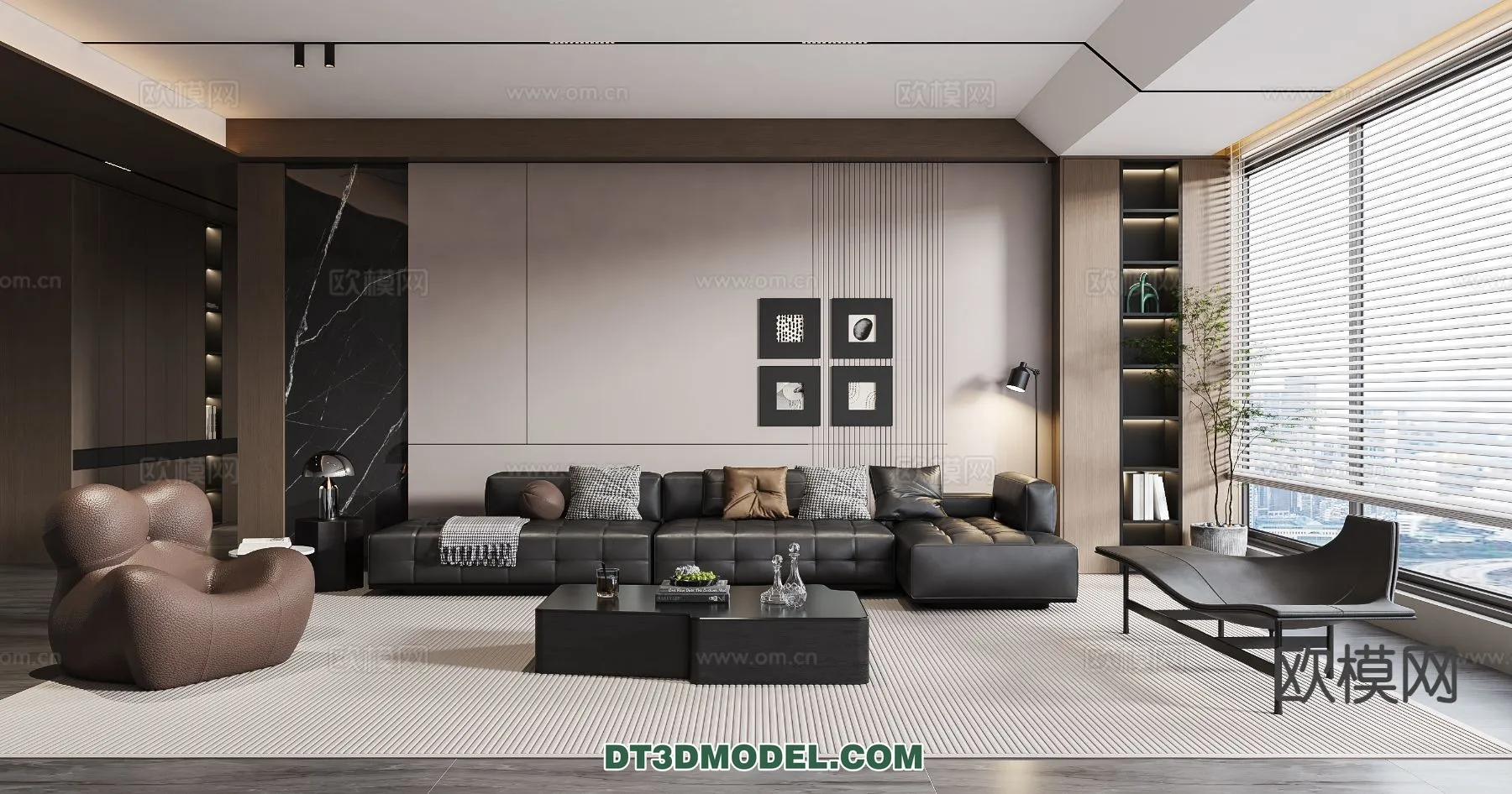 Living Room - Italian Style - Interior 3D Scene - 075