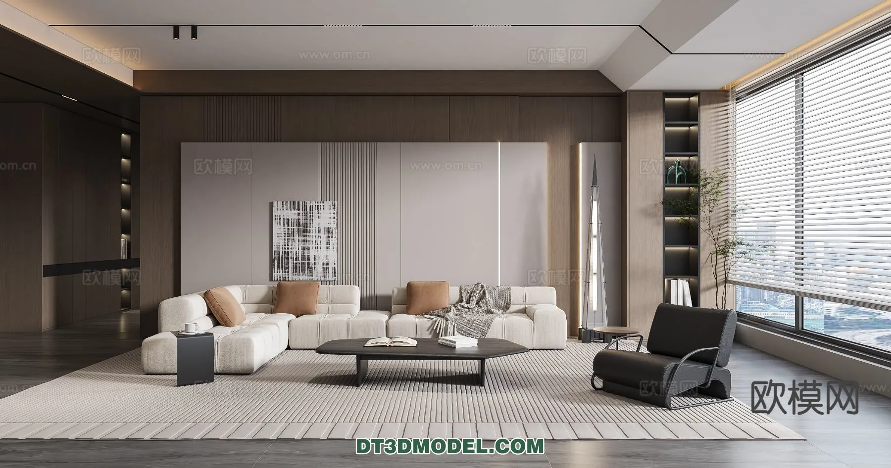 Living Room - Italian Style - Interior 3D Scene - 076