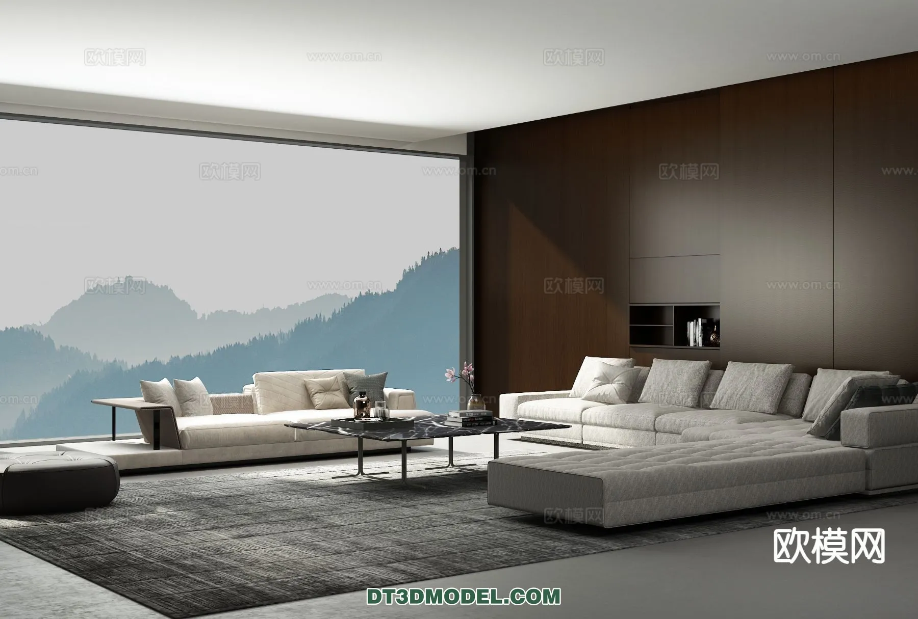 Living Room - Italian Style - Interior 3D Scene - 078