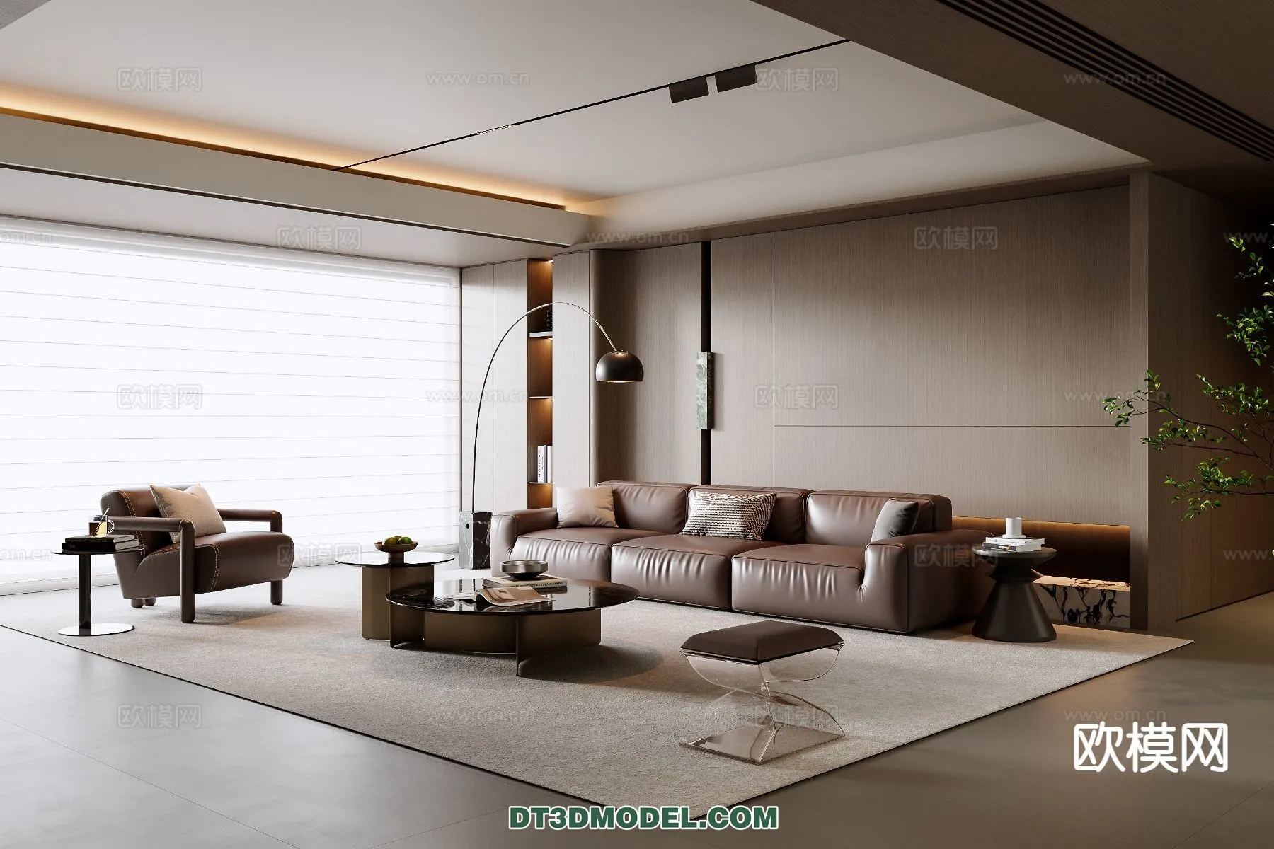 Living Room - Italian Style - Interior 3D Scene - 080