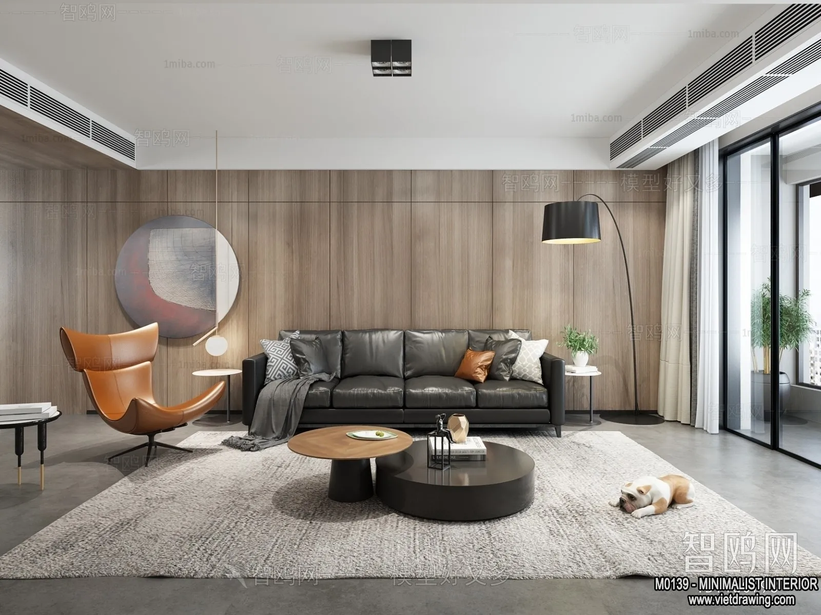 Living Room - Minimalist Style - 3D Interior Scene - 092