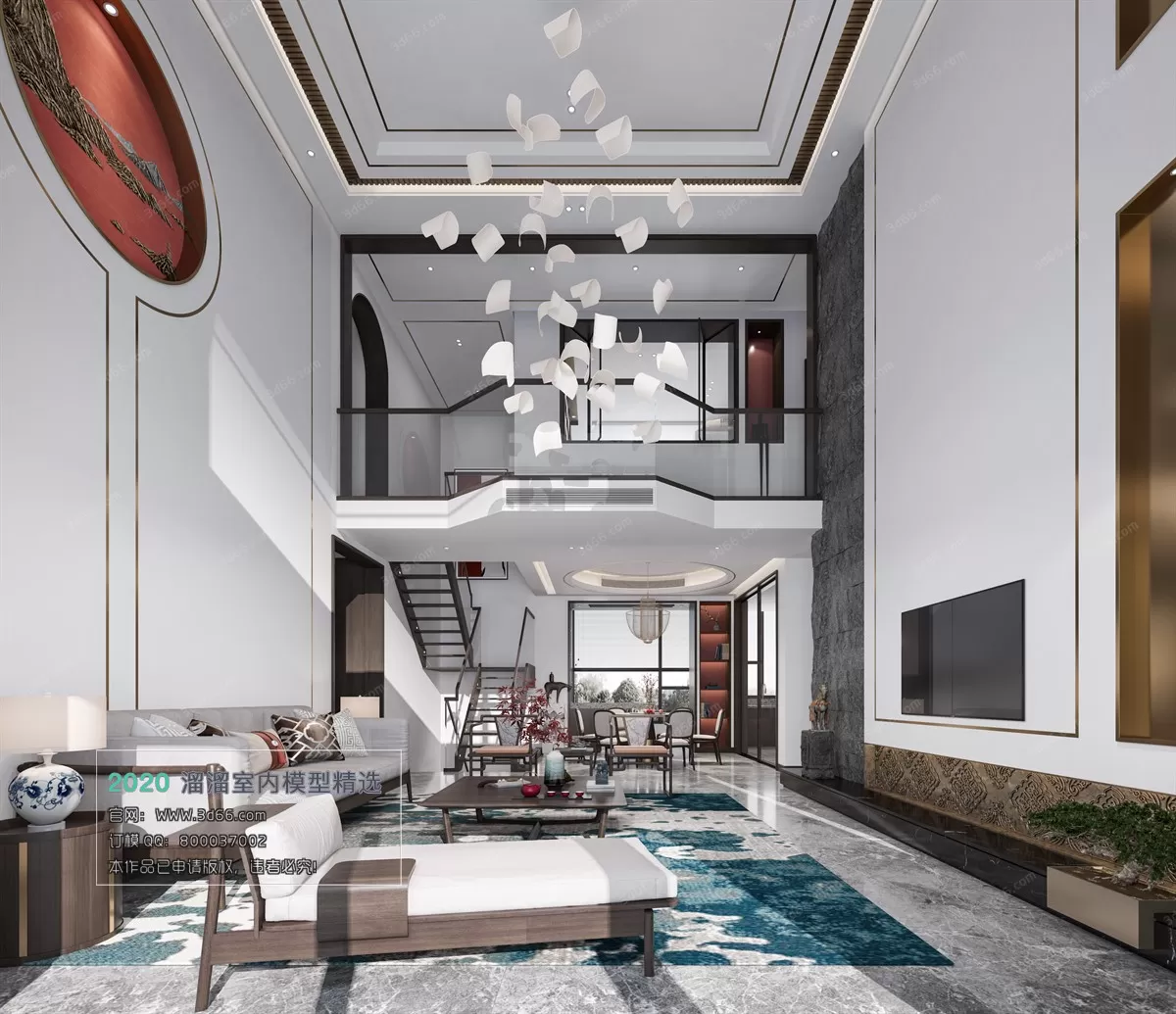 LIVING ROOM - MODERN STYLE - 3D MODELS