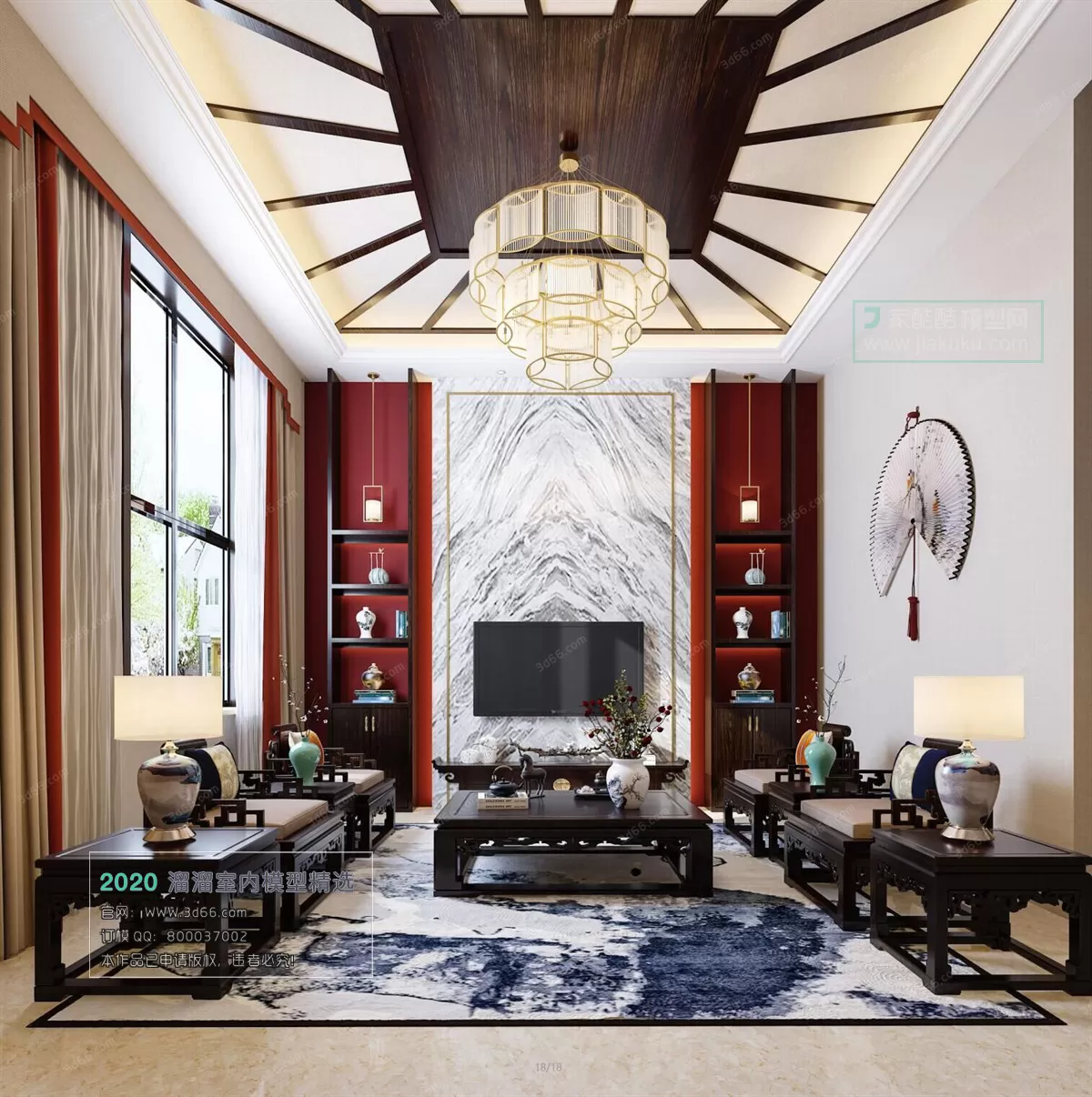 LIVING ROOM - MODERN STYLE - 3D MODELS