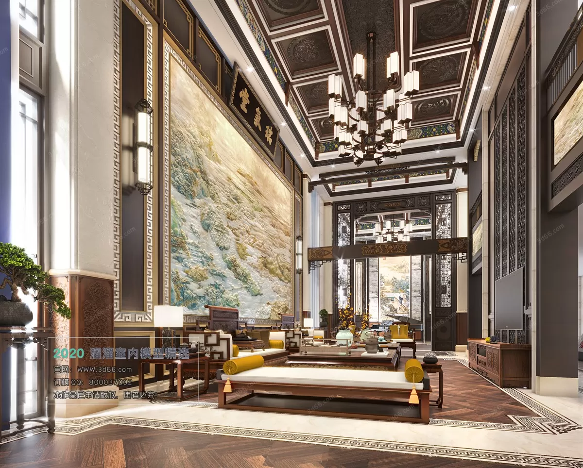 LIVING ROOM - MODERN STYLE - 3D MODELS