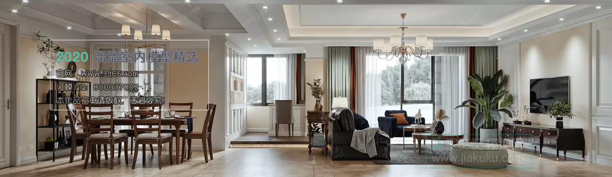 LIVING ROOM - MODERN STYLE - 3D MODELS