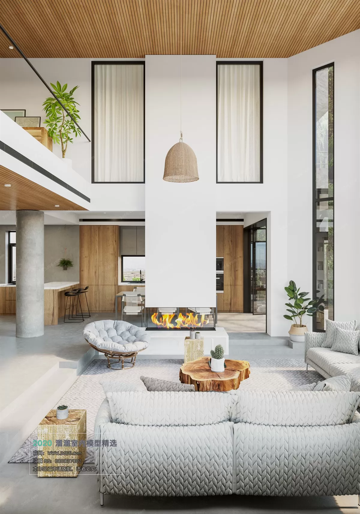 LIVING ROOM - MODERN STYLE - 3D MODELS