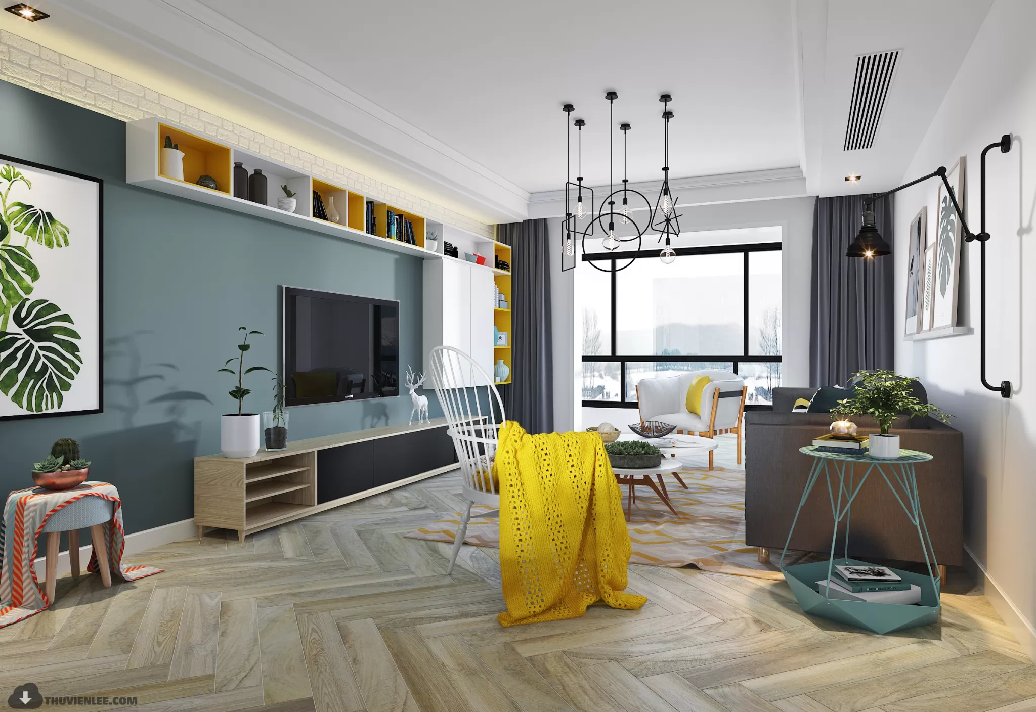 LIVING ROOM - MODERN STYLE - 3D MODELS