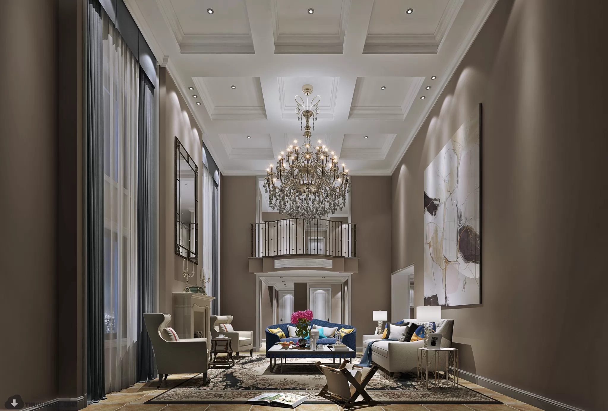 LIVING ROOM - MODERN STYLE - 3D MODELS