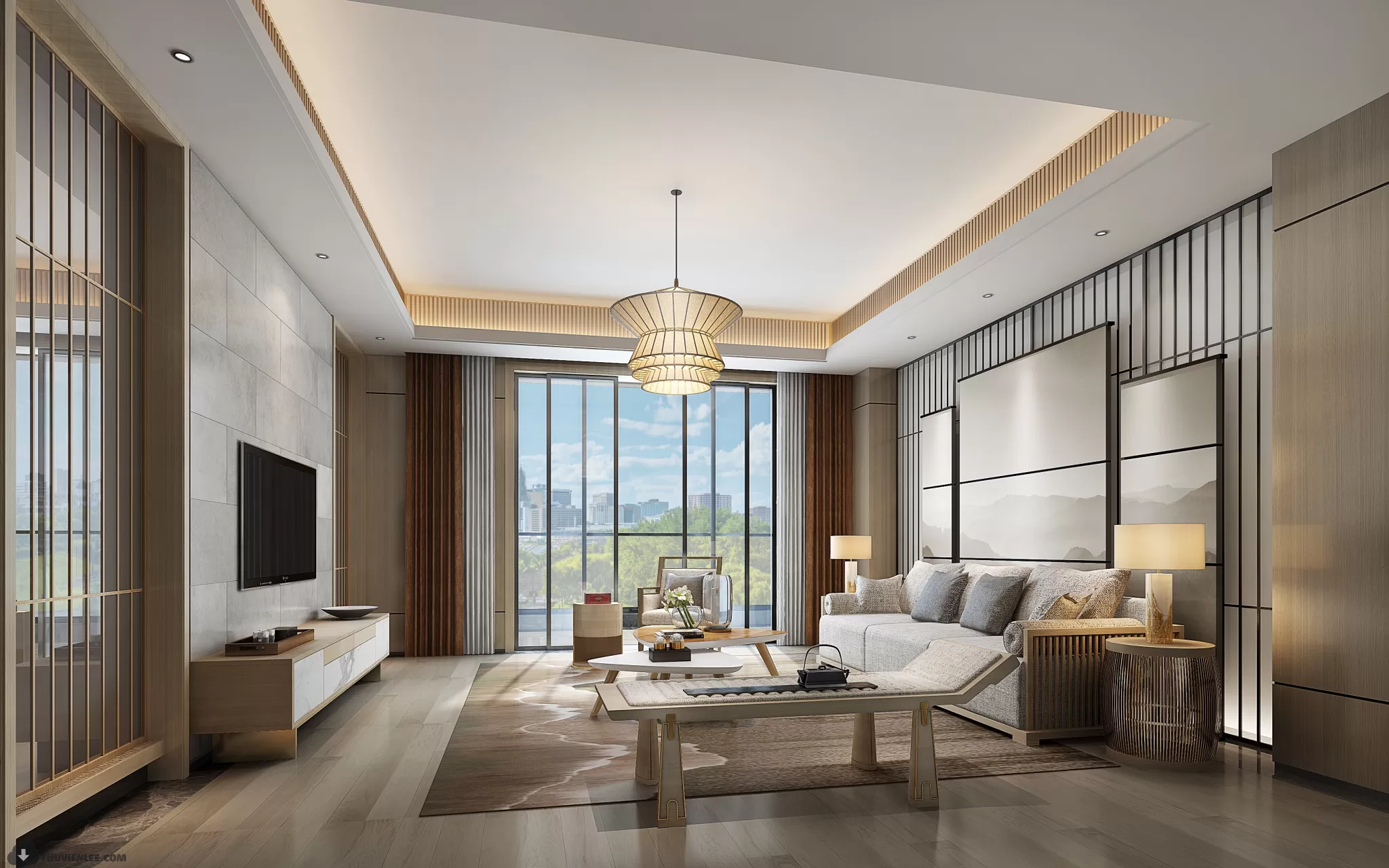 LIVING ROOM - MODERN STYLE - 3D MODELS