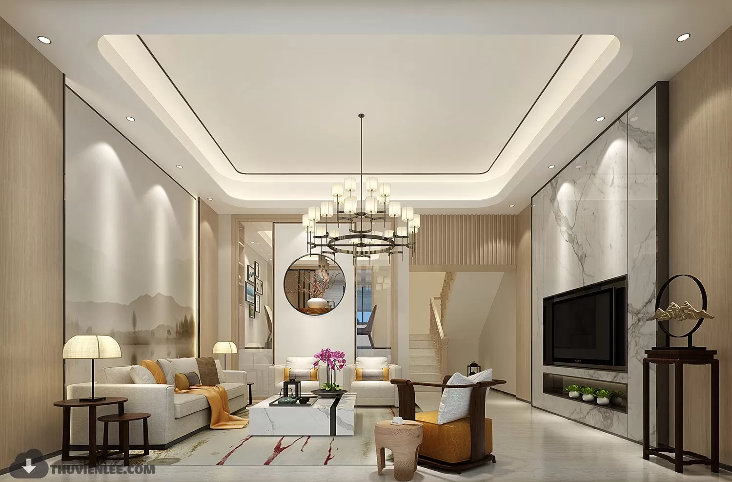 LIVING ROOM - MODERN STYLE - 3D MODELS