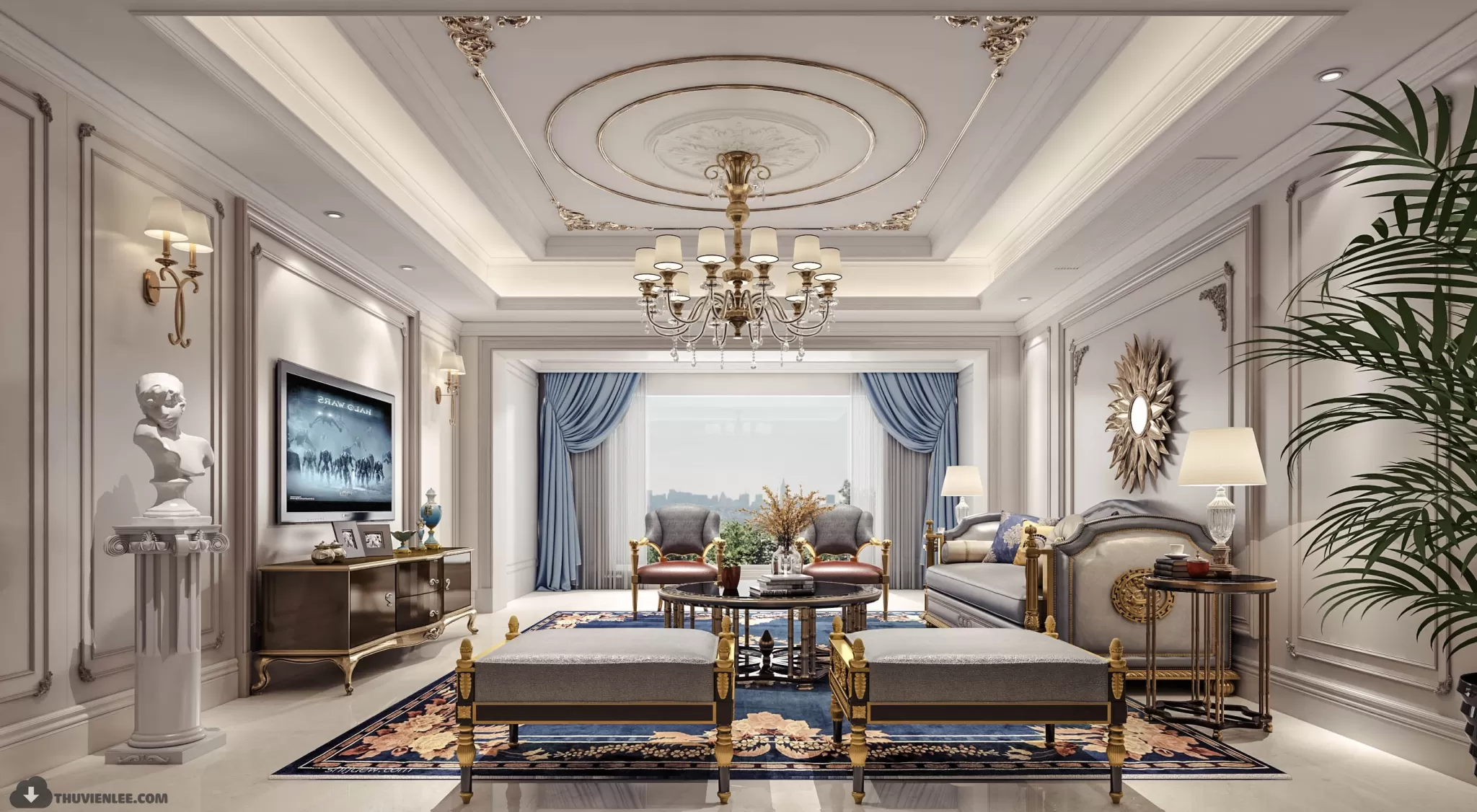 LIVING ROOM - MODERN STYLE - 3D MODELS