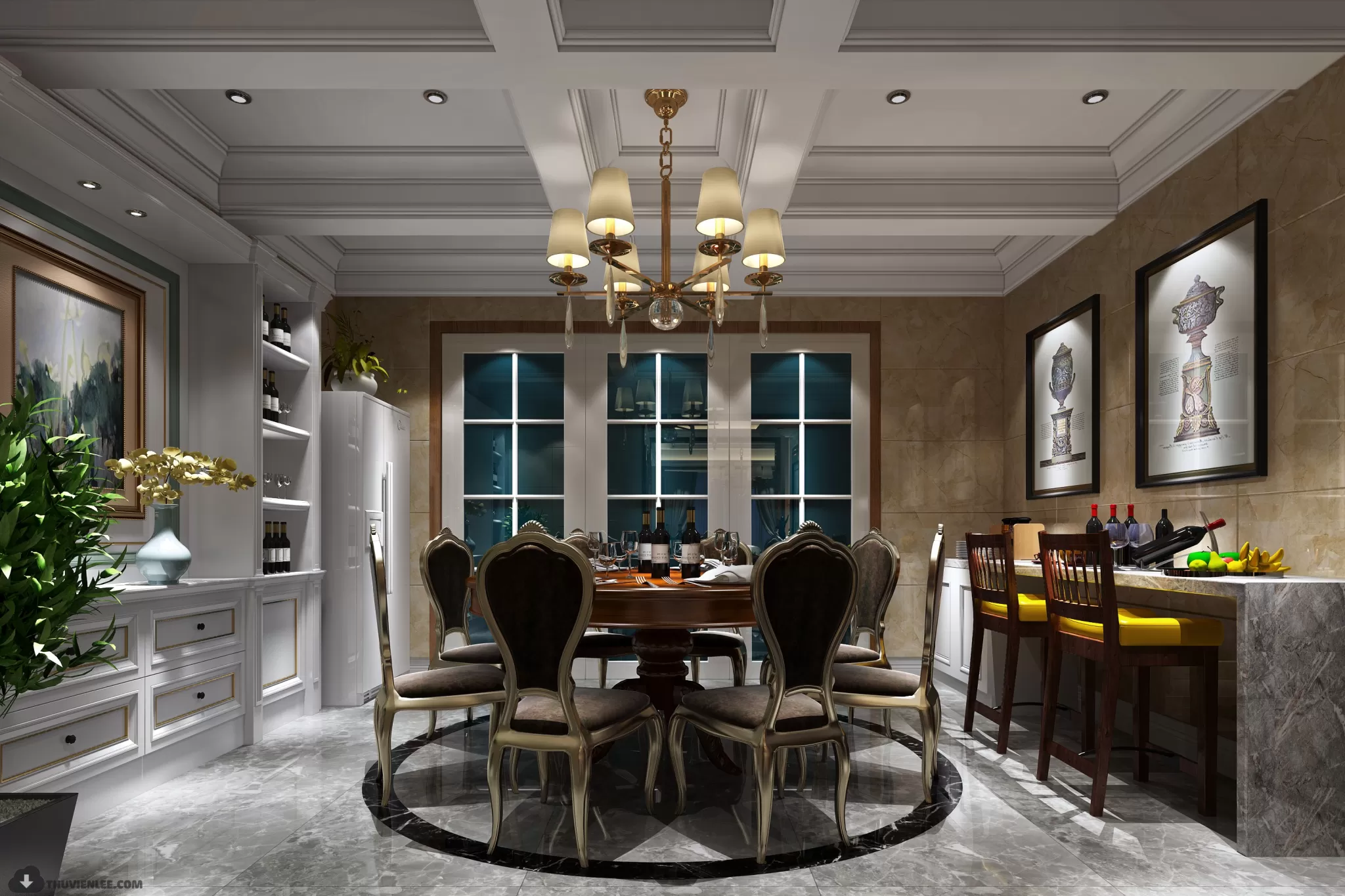 LIVING ROOM - MODERN STYLE - 3D MODELS