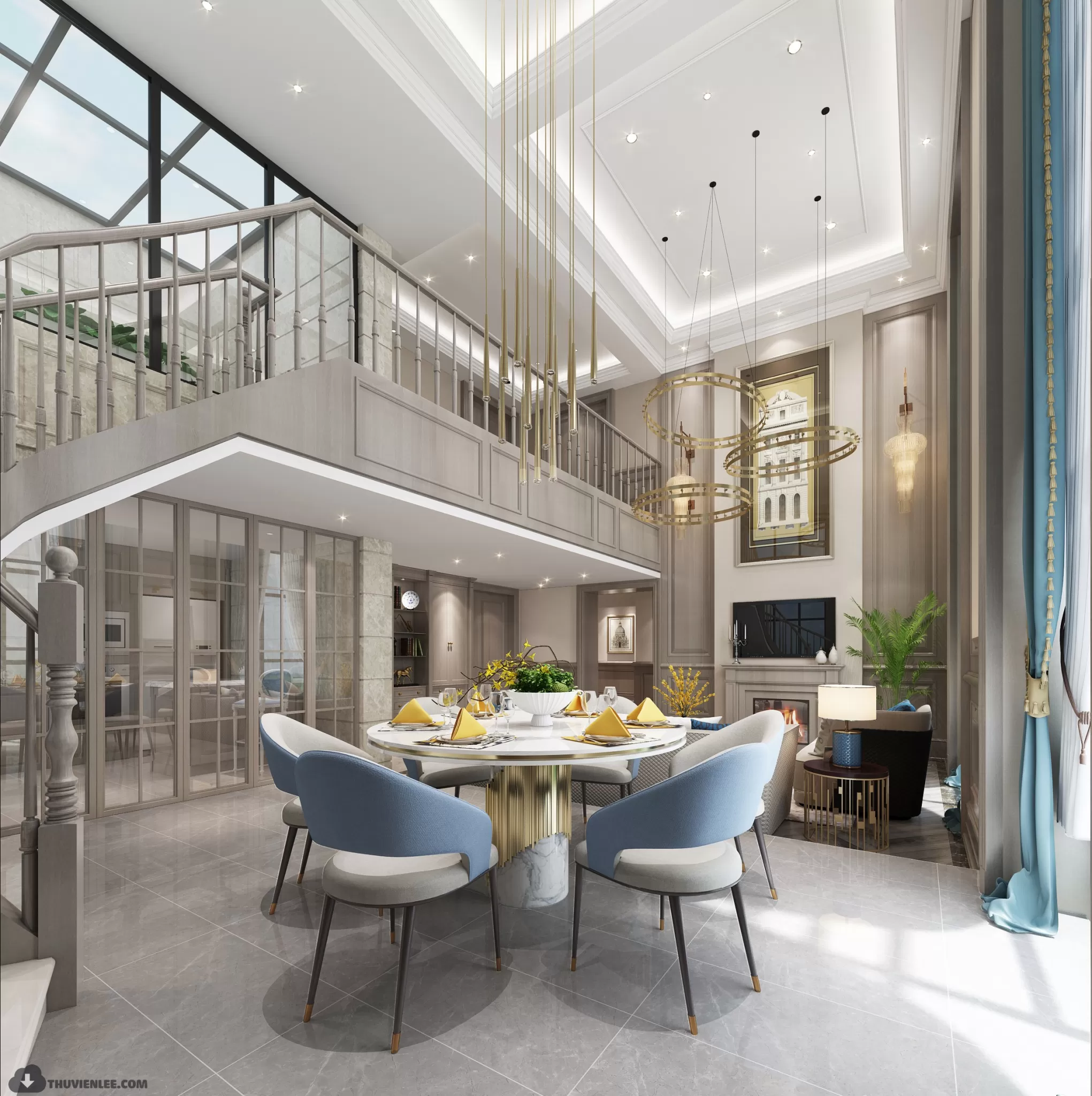 LIVING ROOM - MODERN STYLE - 3D MODELS