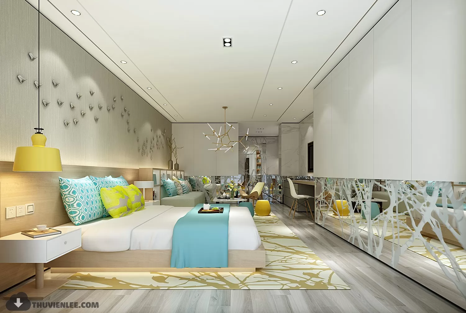 LIVING ROOM - MODERN STYLE - 3D MODELS