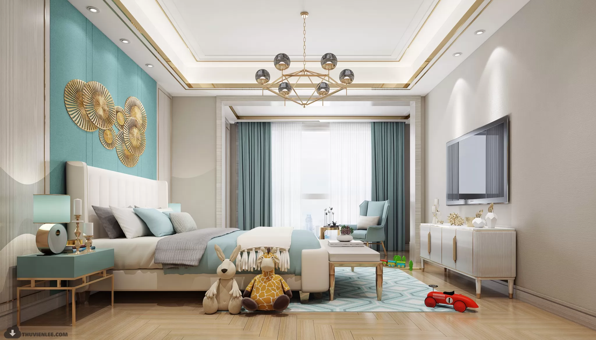 LIVING ROOM - MODERN STYLE - 3D MODELS