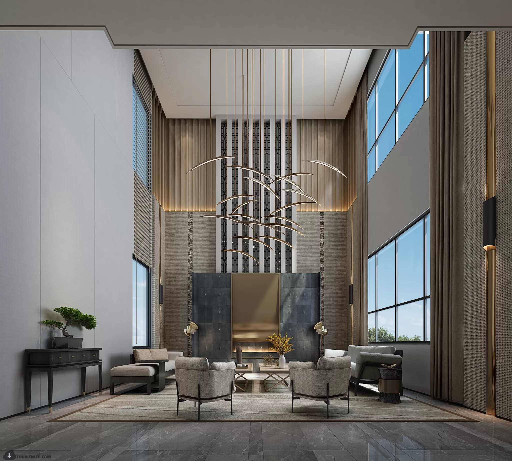 LIVING ROOM - MODERN STYLE - 3D MODELS