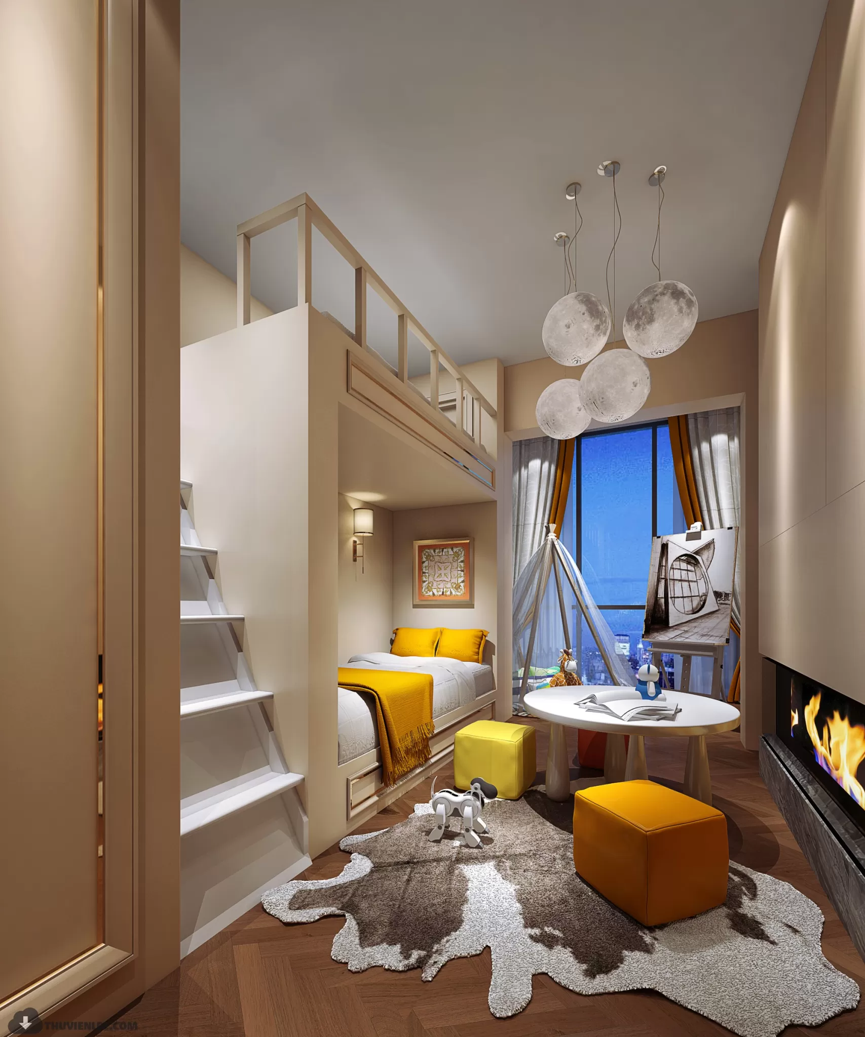 LIVING ROOM - MODERN STYLE - 3D MODELS