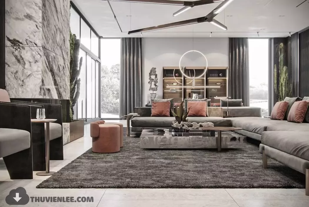 LIVING ROOM - MODERN STYLE - 3D MODELS