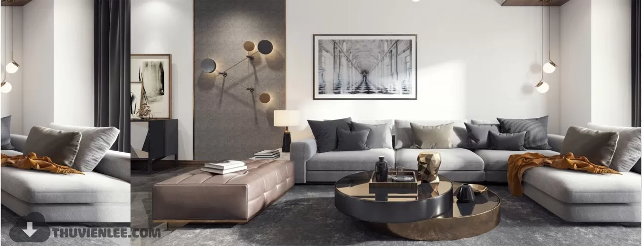 LIVING ROOM - MODERN STYLE - 3D MODELS