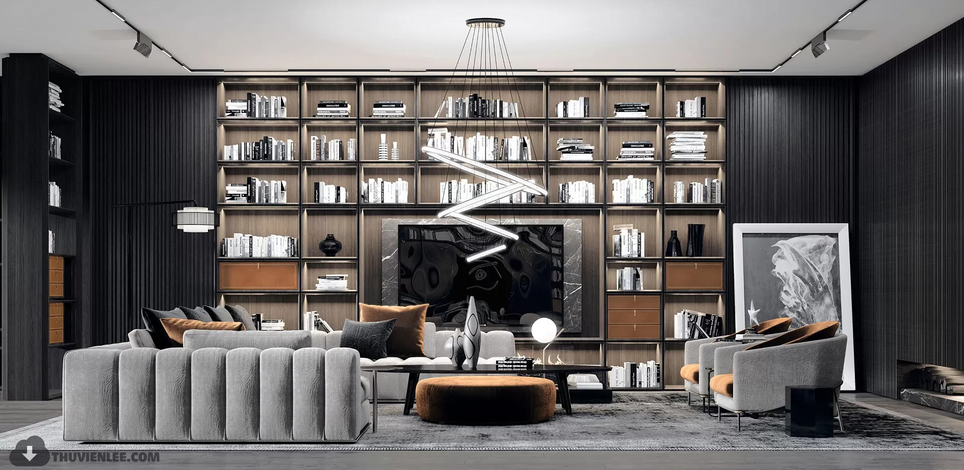 LIVING ROOM - MODERN STYLE - 3D MODELS